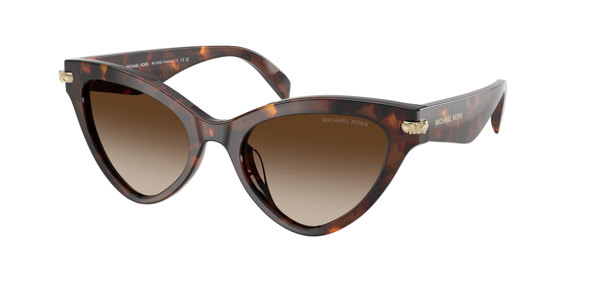 Michael Kors MK2259U Cat Eye Sunglasses for Women — Free Shipping - 52-140-19 / 403113-Luggage Tortoise