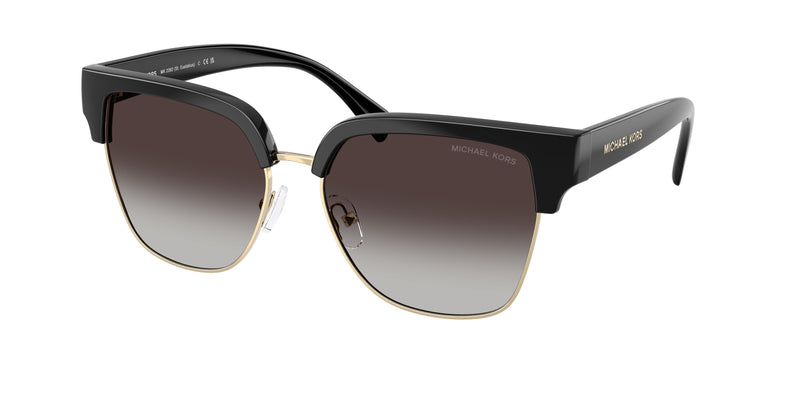 Michael Kors MK2262 Square Sunglasses for Women — Free Shipping - 56-140-16 / 30058G-Black