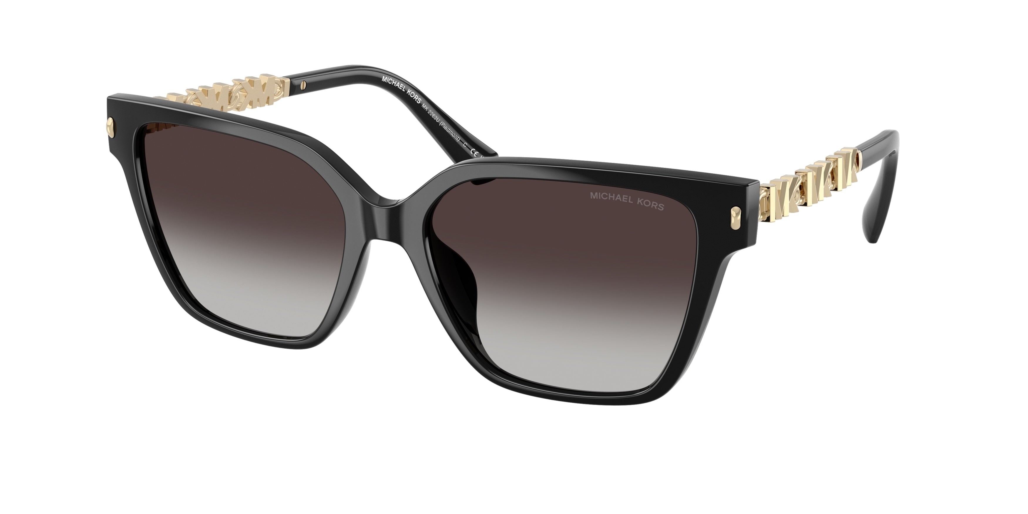 Michael Kors MK2263U Square Sunglasses for Women — Free Shipping - 56-140-17 / 30058G-Black