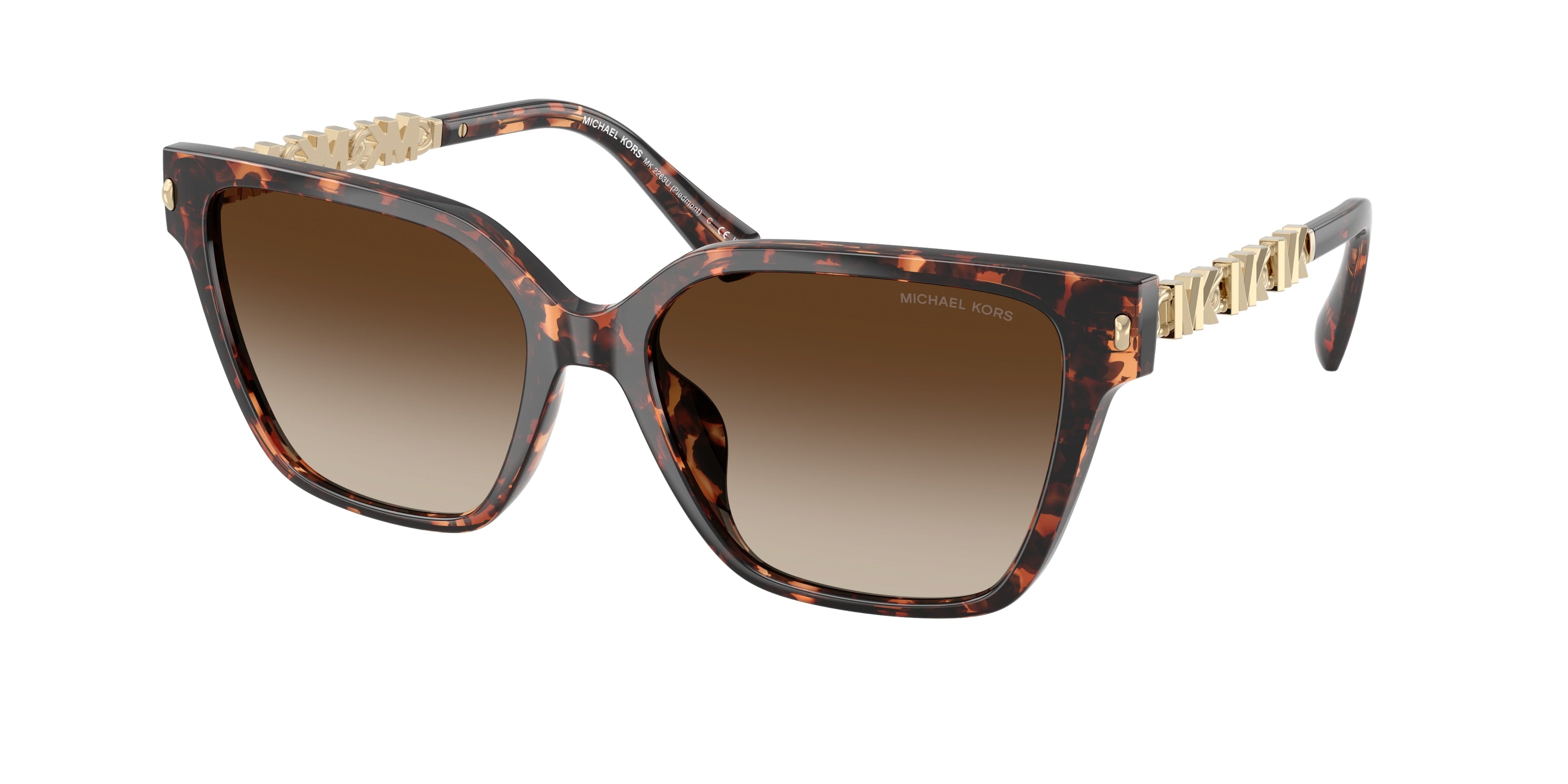 Michael Kors MK2263U Square Sunglasses for Women — Free Shipping - 56-140-17 / 300613-Dark Tortoise