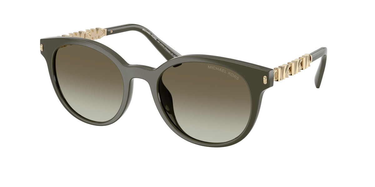 Michael Kors MK2264U Round Sunglasses for Women — Free Shipping - 53-140-20 / 39023M-Olive