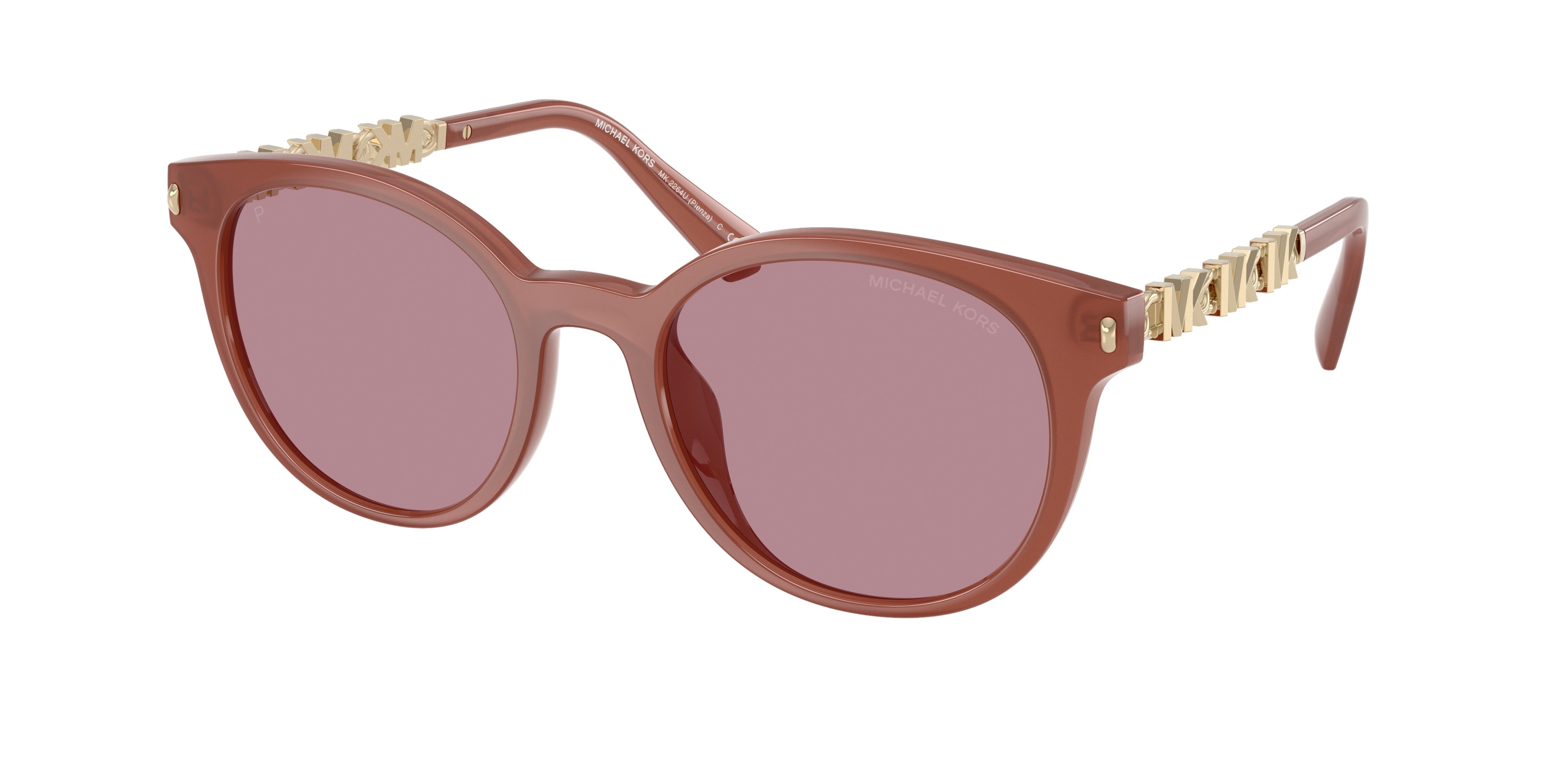 Michael Kors MK2264U Round Sunglasses for Women — Free Shipping - 53-140-20 / 403084-Primrose - Polarized
