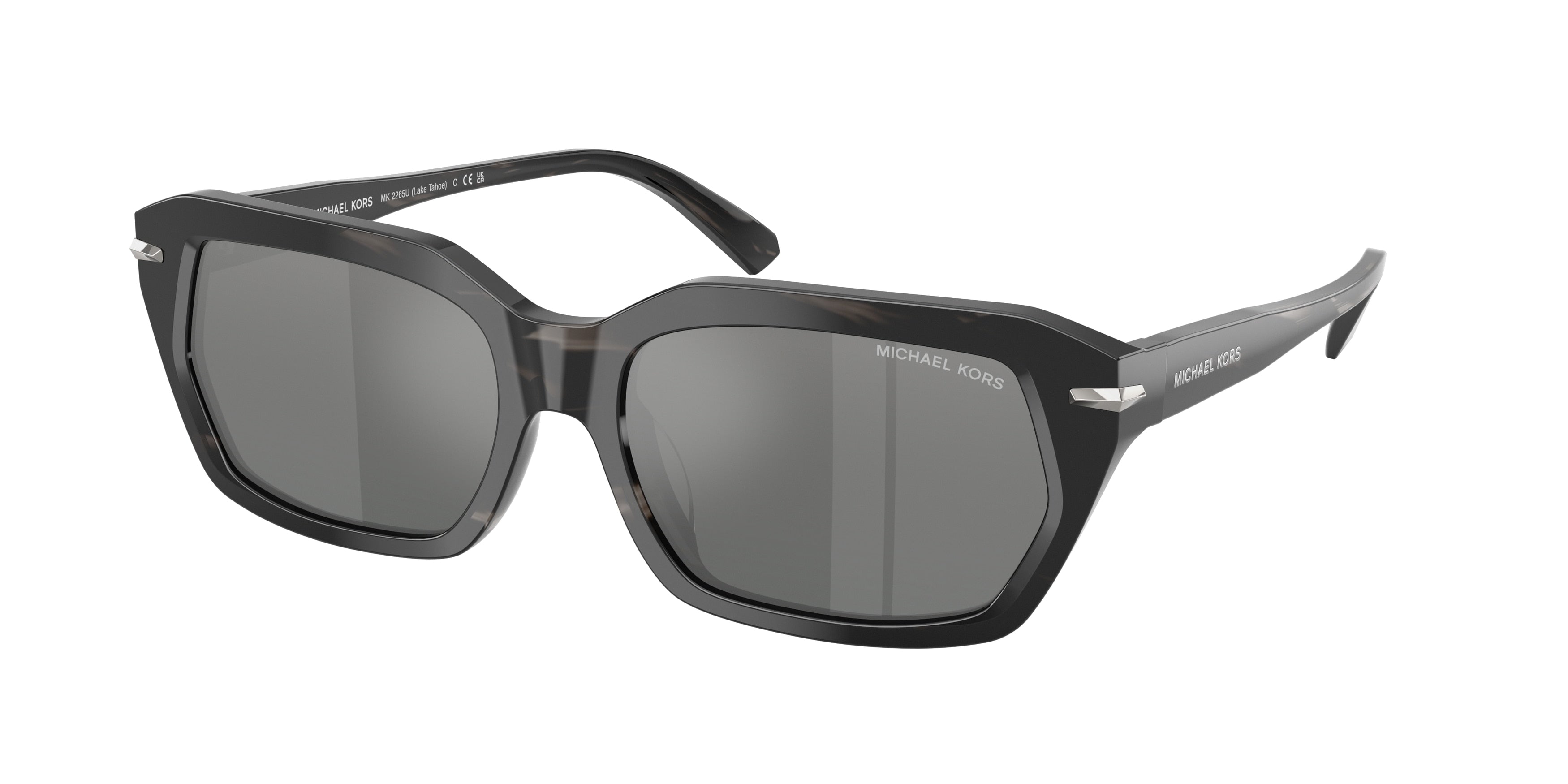Michael Kors MK2265U Rectangle Sunglasses for Men — Free Shipping - 54-140-17 / 403488-Black Horn