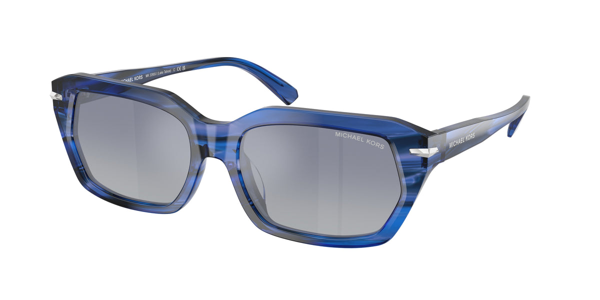 Michael Kors MK2265U Rectangle Sunglasses for Men — Free Shipping - 54-140-17 / 40416I-Blue Horn