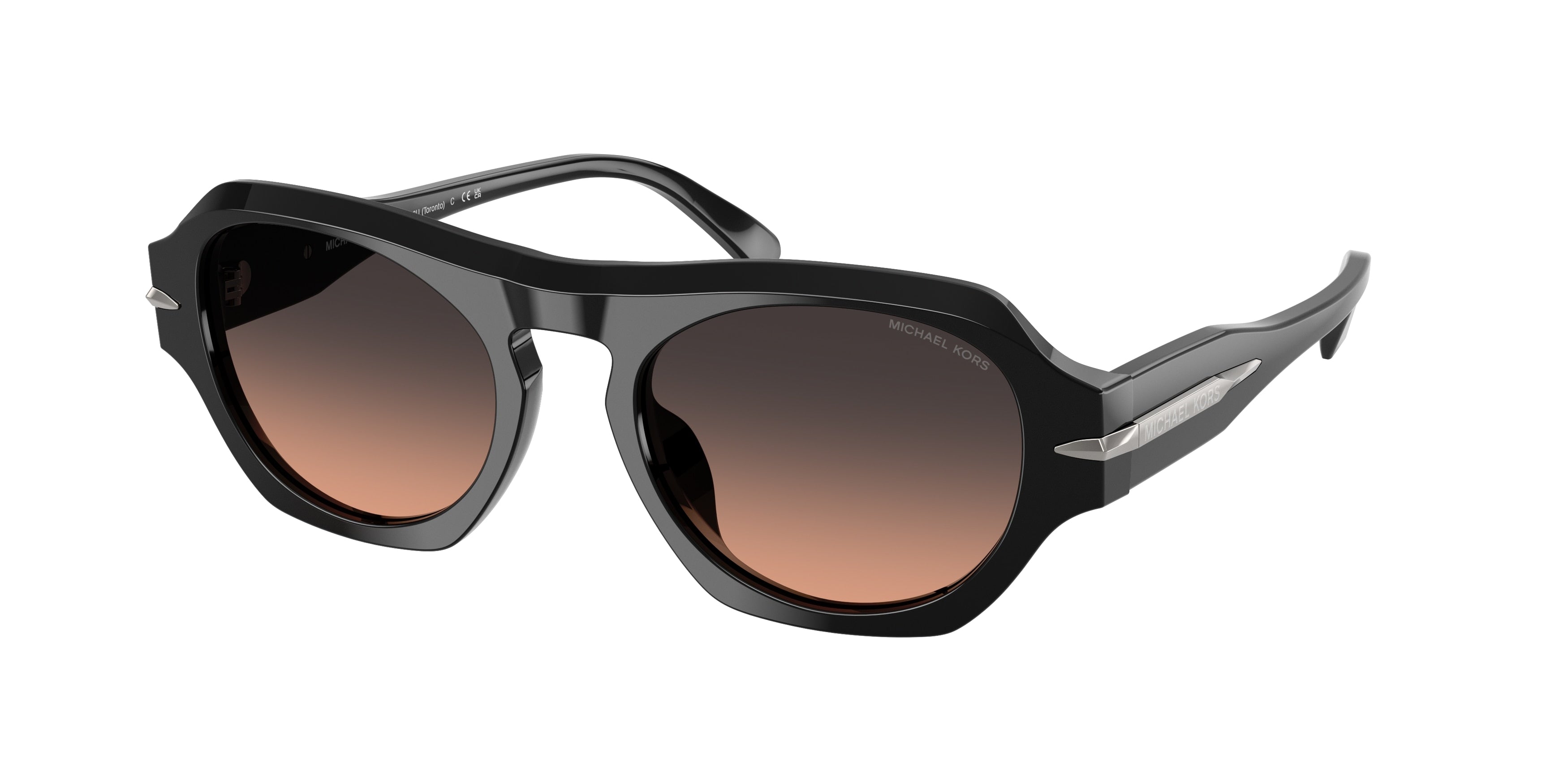 Michael Kors MK2266U Irregular Sunglasses for Men — Free Shipping - 52-145-20 / 30050L-Black