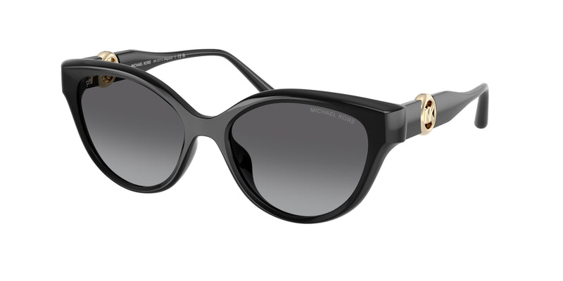 Michael Kors NAGOYA MK2271U Cat Eye Sunglasses  3005T3-Black 53-140-17 - Color Map Black