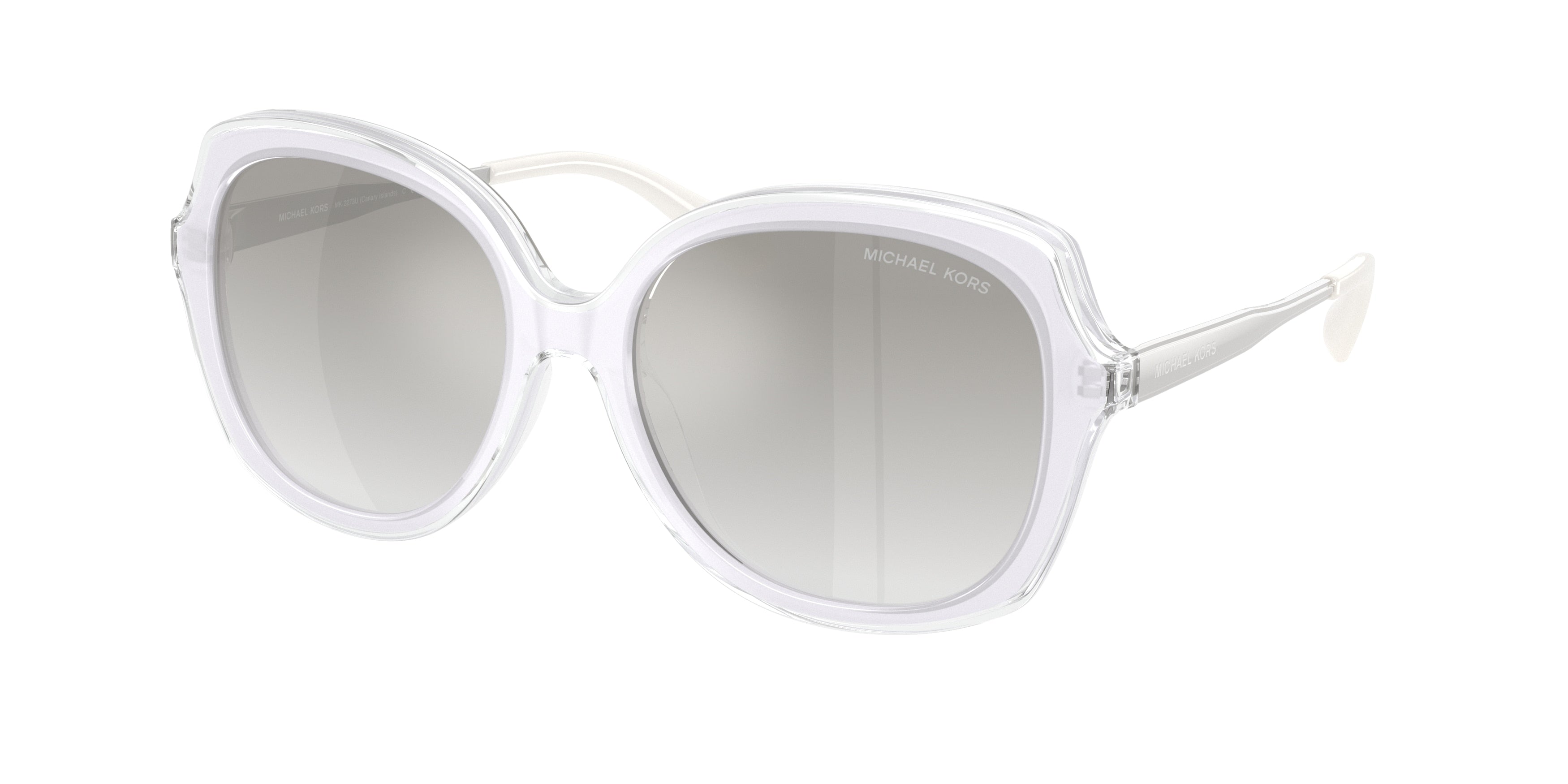 Michael Kors CANARY ISLANDS MK2273U Square Sunglasses  405201-White 55-140-17 - Color Map White
