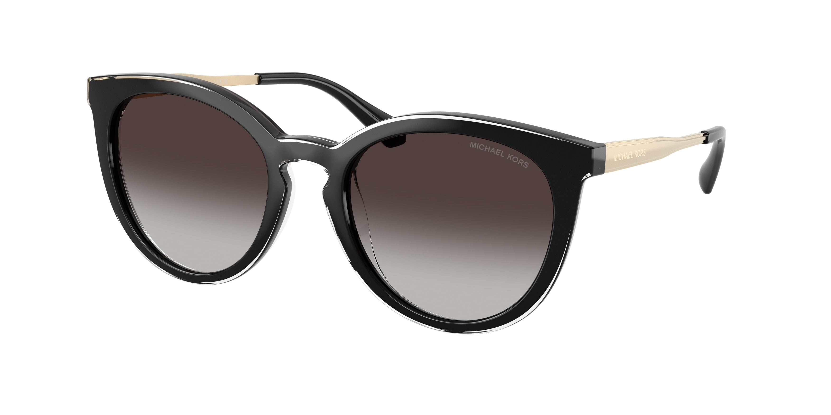 Michael Kors TARIFA MK2274U Round Sunglasses  30058G-Black 53-140-20 - Color Map Black