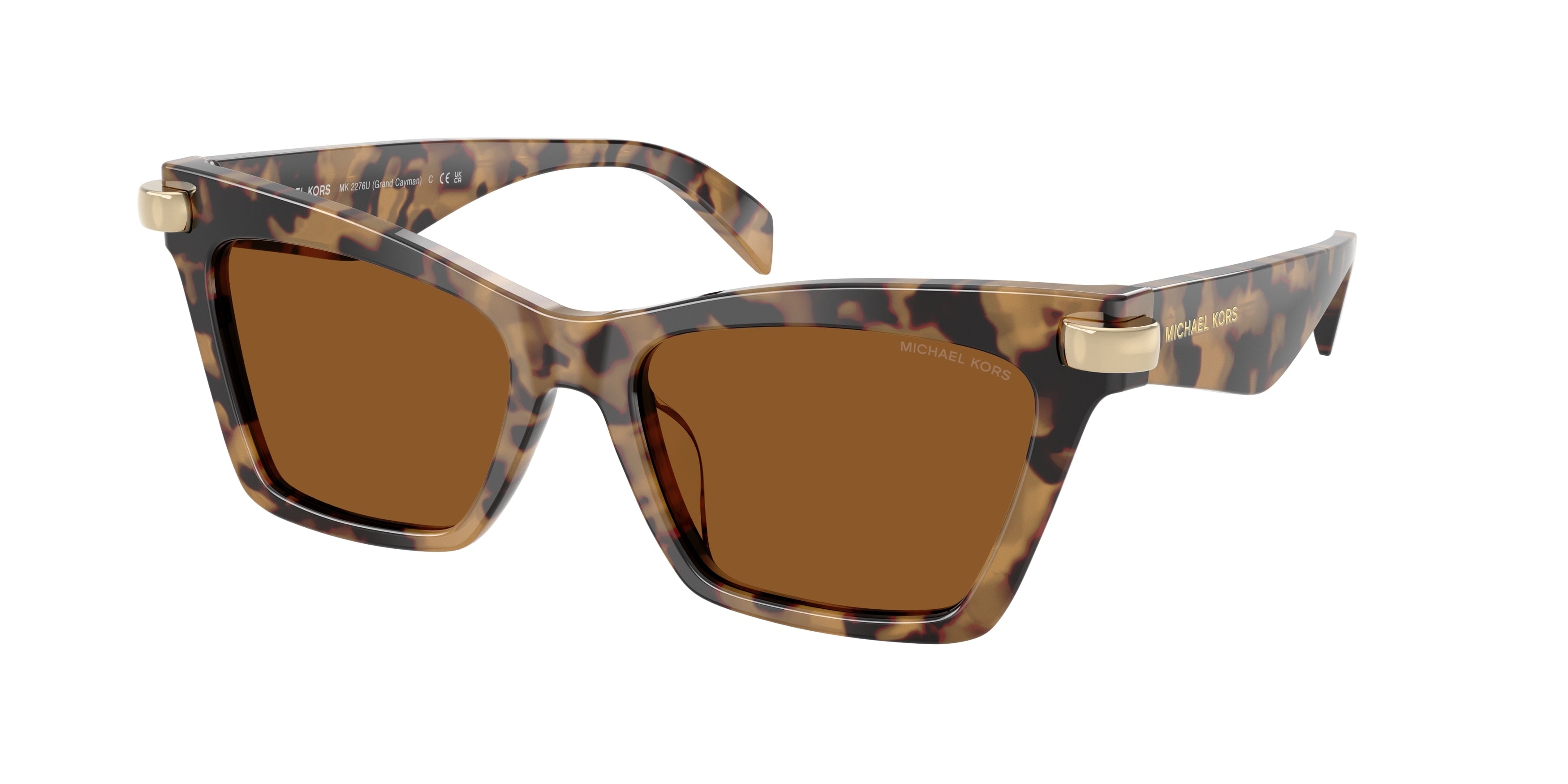 Michael Kors GRAND CAYMAN MK2276U Cat Eye Sunglasses  393073-Vintage Tortoise 54-140-17 - Color Map Tortoise