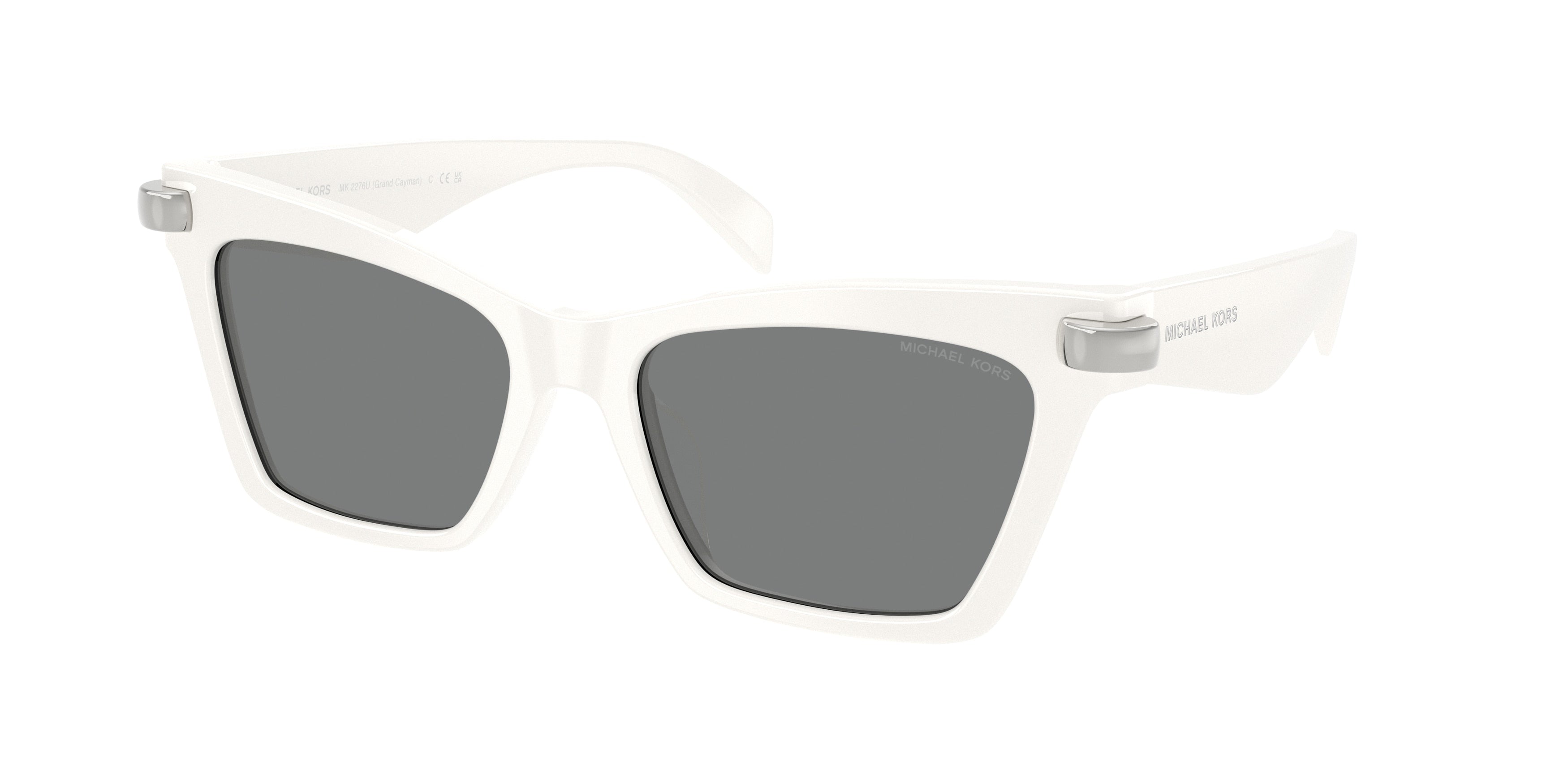Michael Kors GRAND CAYMAN MK2276U Cat Eye Sunglasses  405287-White 54-140-17 - Color Map White