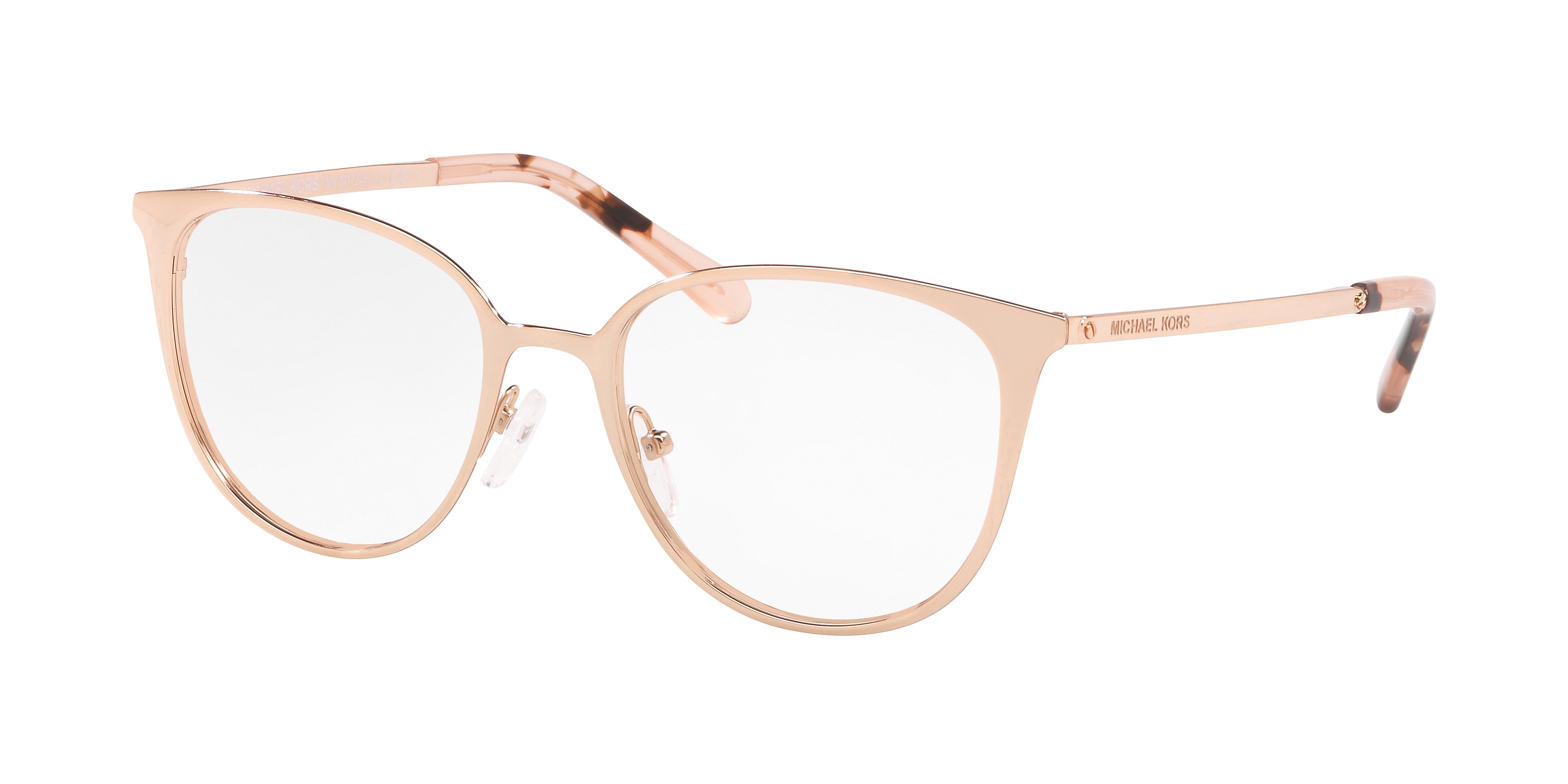 Michael Kors LIL MK3017 Square Eyeglasses  1108-Rose Gold 53-140-18 - Color Map Gold