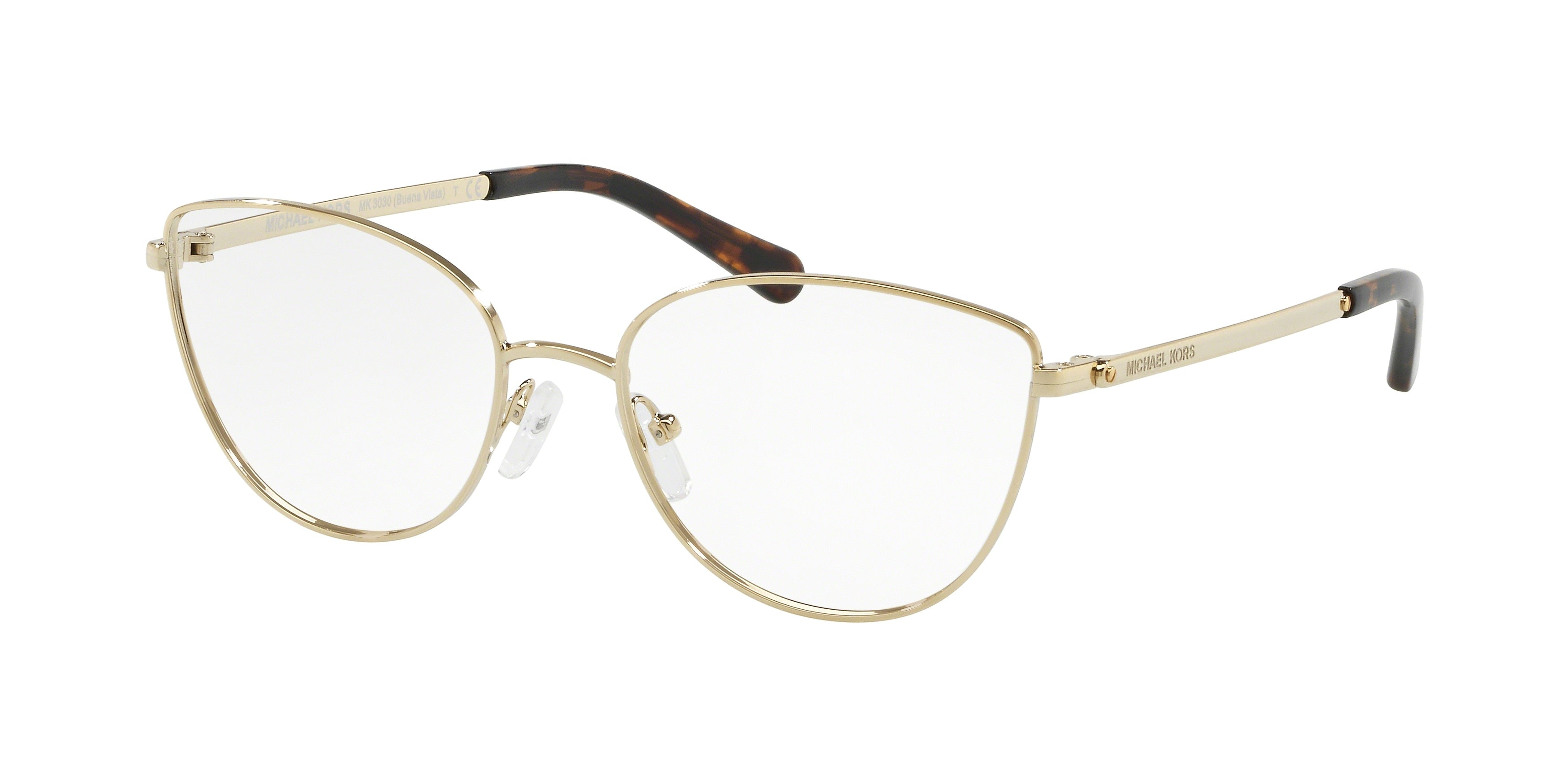 Michael Kors BUENA VISTA MK3030 Cat Eye Eyeglasses  1014-Light Gold 54-140-17 - Color Map Gold