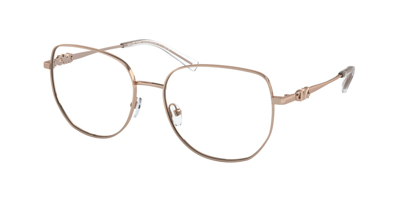 Michael Kors BELLEVILLE MK3062 Square Eyeglasses  1108-Rose Gold 56-140-17 - Color Map Gold