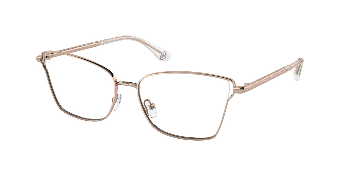 Michael Kors RADDA MK3063 Rectangle Eyeglasses  1108-Rose Gold 53-140-15 - Color Map Gold