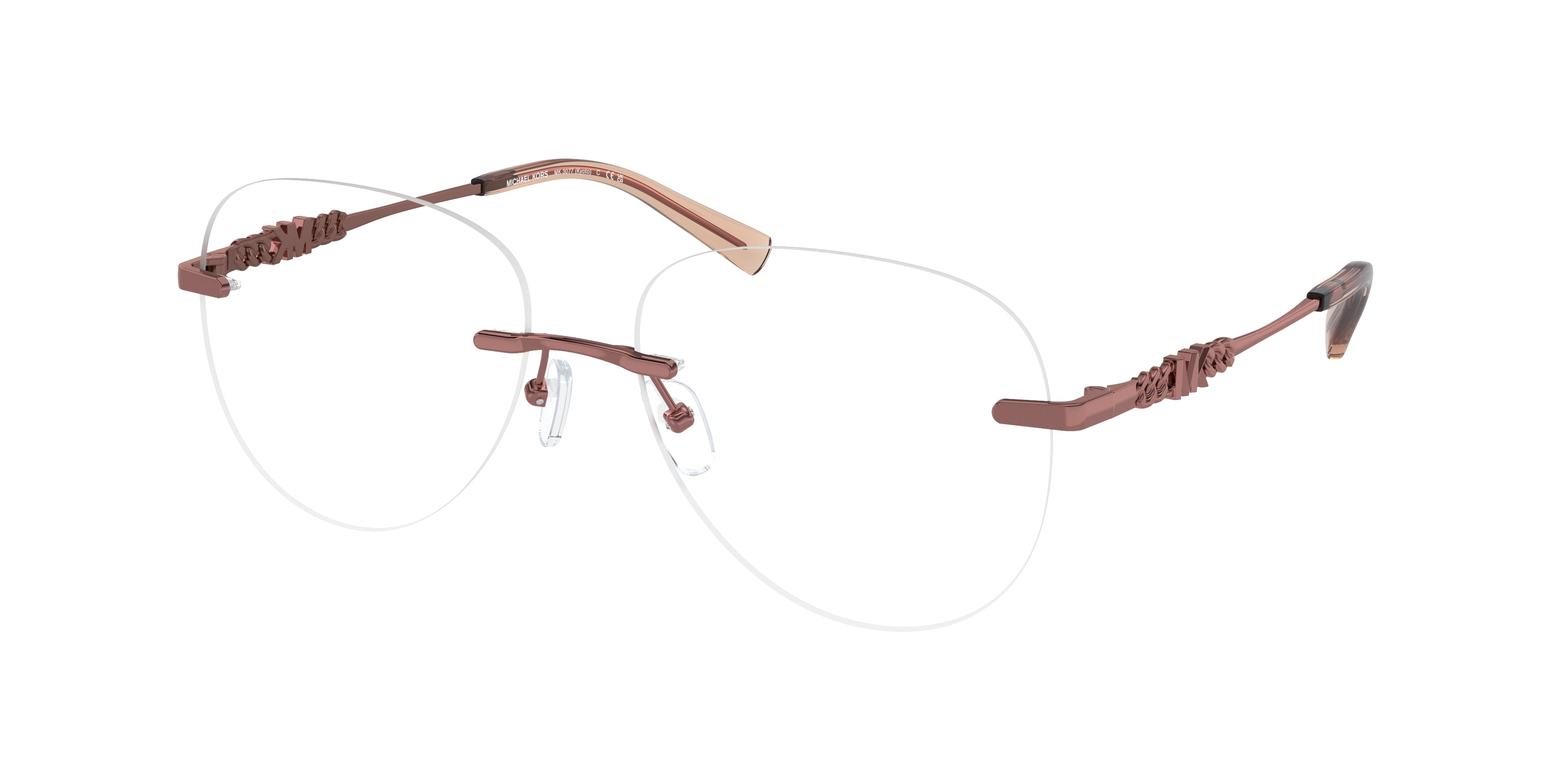 Michael Kors KYOTO MK3077 Round Eyeglasses  1900-Shiny Copper 56-140-16 - Color Map Copper