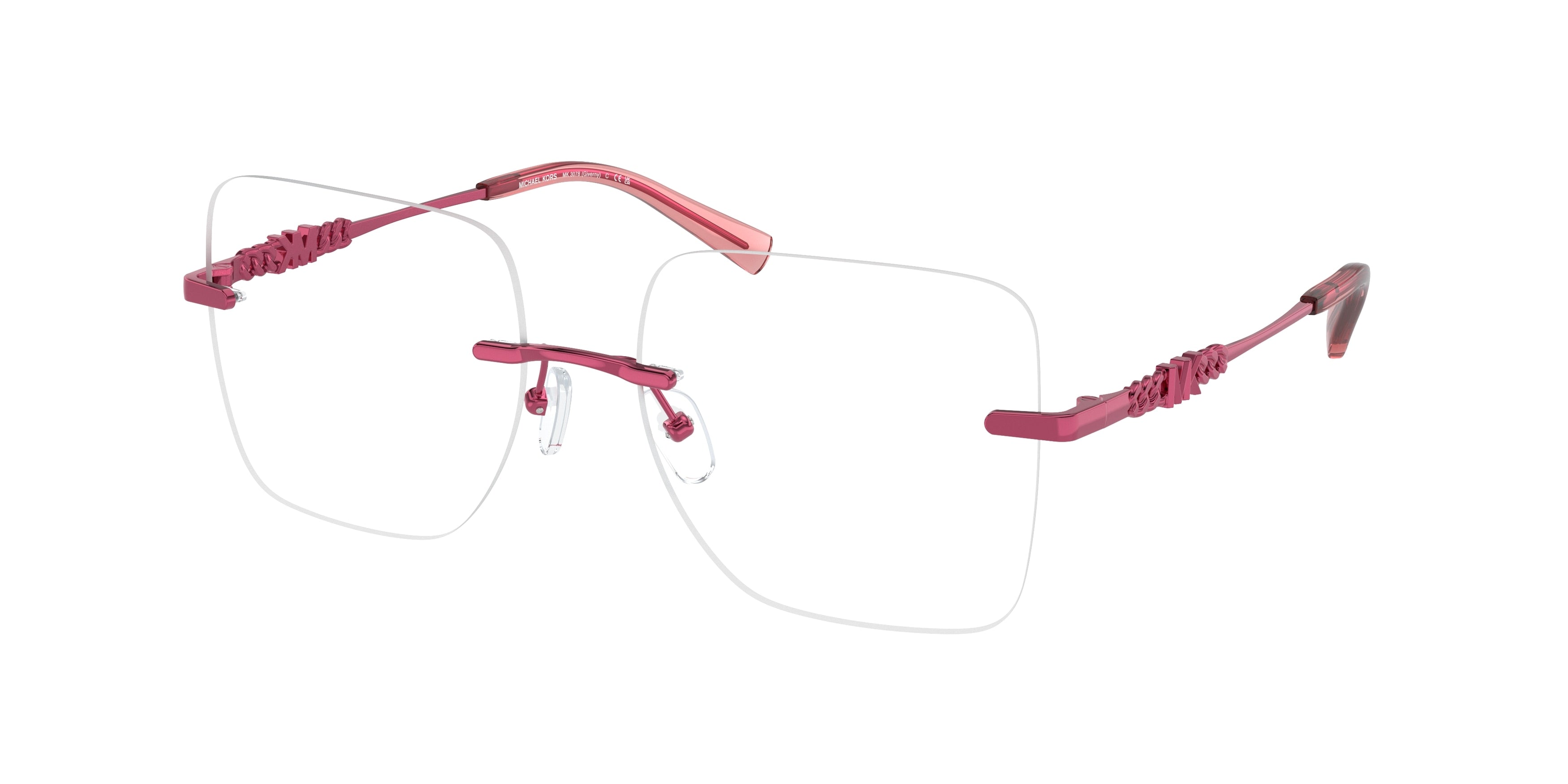 Michael Kors GIVERNY MK3078 Square Eyeglasses  1901- 54-140-17 - Color Map Pink