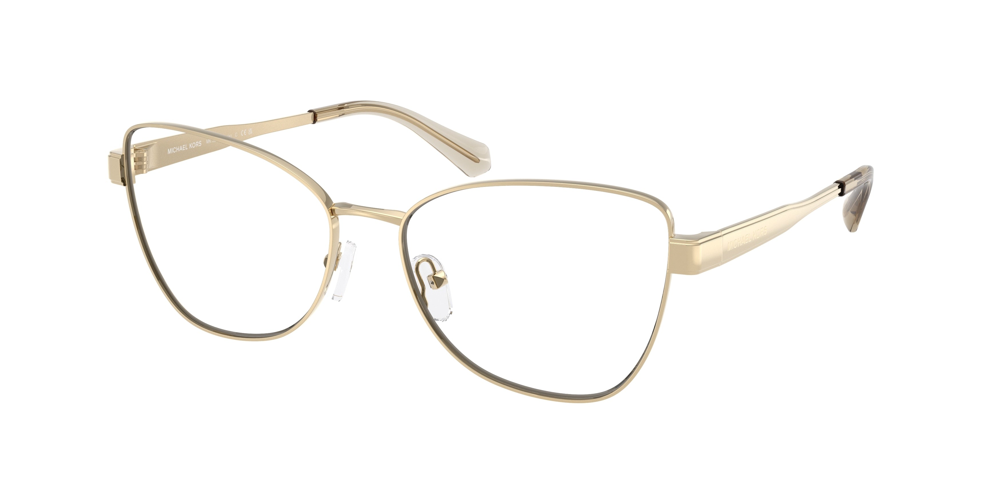Michael Kors PARIS MK3085 Cat Eye Eyeglasses  1014-Light Gold 56-140-16 - Color Map Gold