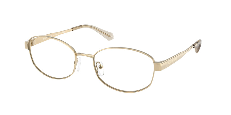 Michael Kors LYON MK3086 Oval Eyeglasses  1014-Light Gold 55-140-18 - Color Map Gold