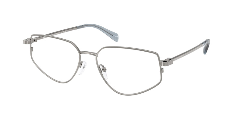 Michael Kors MENDOZA MK3088 Irregular Eyeglasses  1002-Gunmetal Shiny 56-140-16 - Color Map Grey