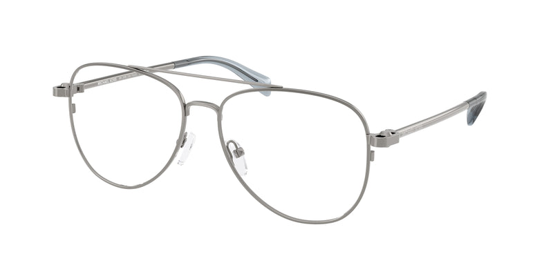Michael Kors SãO PAULO MK3089 Pilot Eyeglasses  1002-Shiny Gunmetal 56-140-15 - Color Map Grey