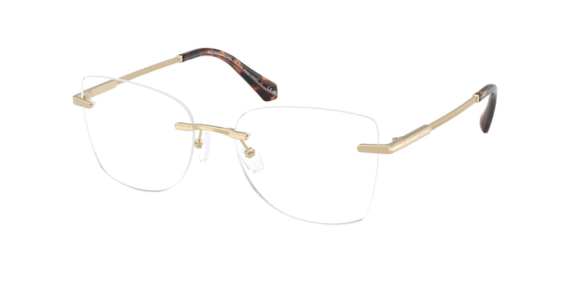 Michael Kors NAGS HEAD MK3099 Square Eyeglasses  1014-Light Gold 53-140-17 - Color Map Gold
