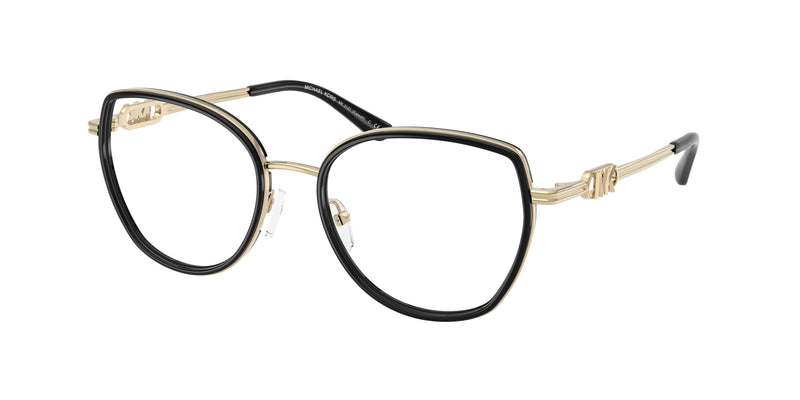 Michael Kors KIAWAH MK3101 Round Eyeglasses  3005-Black 53-140-18 - Color Map Black