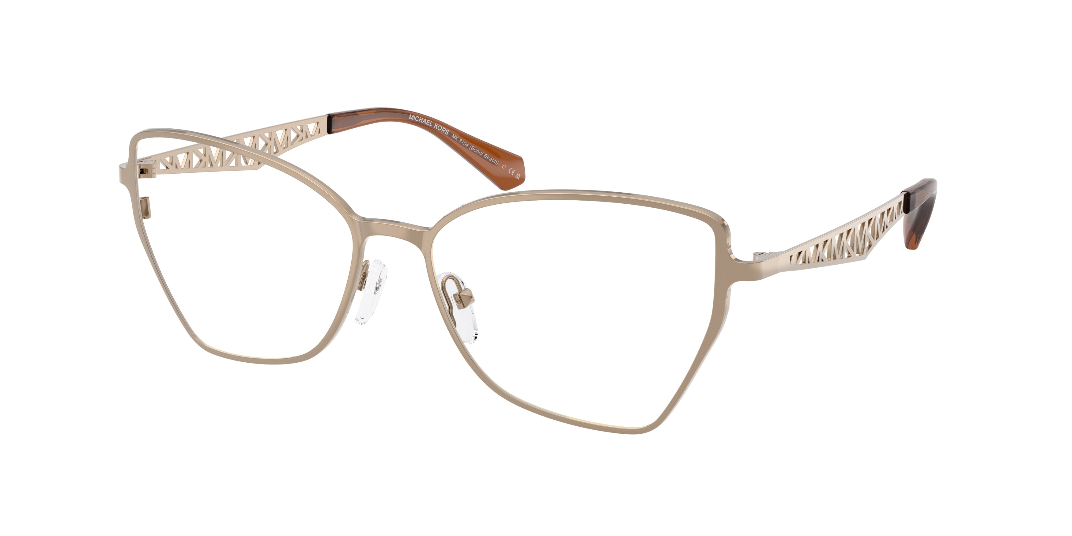 Michael Kors BONDI BEACH MK3104 Square Eyeglasses  1213-Mink 56-140-16 - Color Map Brown