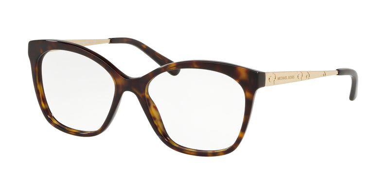 Michael Kors ANGUILLA MK4057 Square Eyeglasses  3006-Dark Tortoise 53-140-16 - Color Map Tortoise