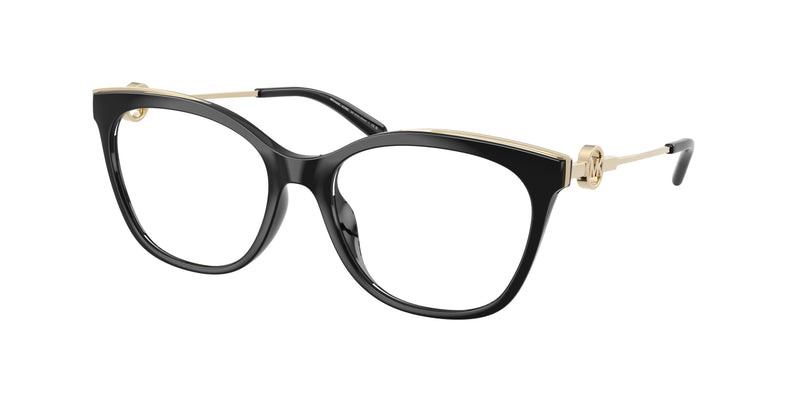 Michael Kors ROME MK4076U Square Eyeglasses  3332-Black 54-140-17 - Color Map Black