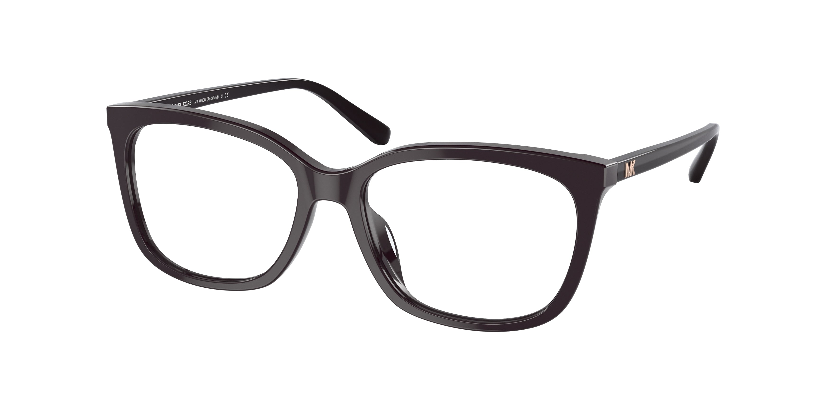 Michael Kors AUCKLAND MK4080U Pillow Eyeglasses  3344-Cordovan 54-140-16 - Color Map Brown