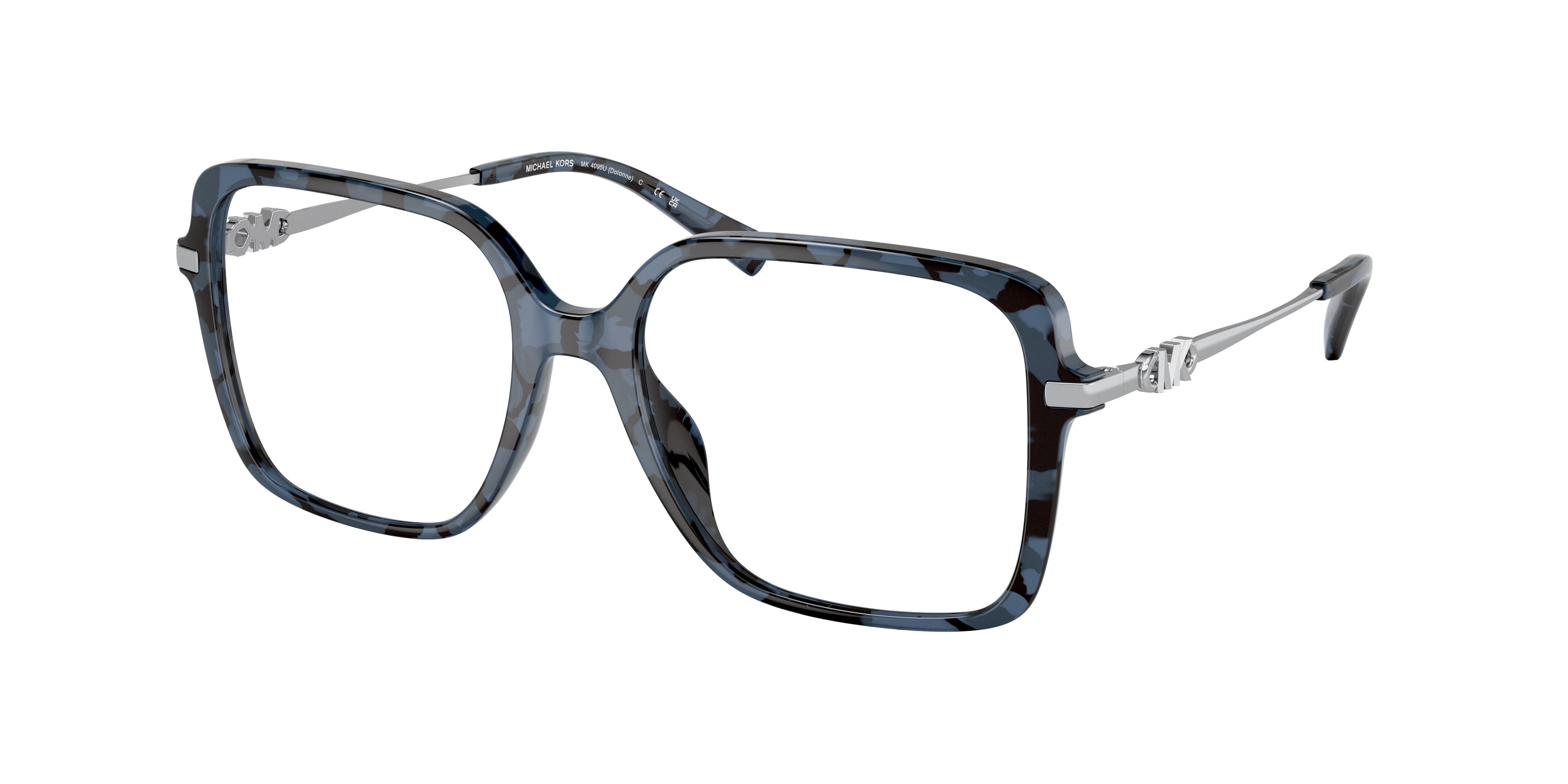 Michael Kors DOLONNE MK4095U Square Eyeglasses  3333-Blue Tortoise 53-140-17 - Color Map Blue