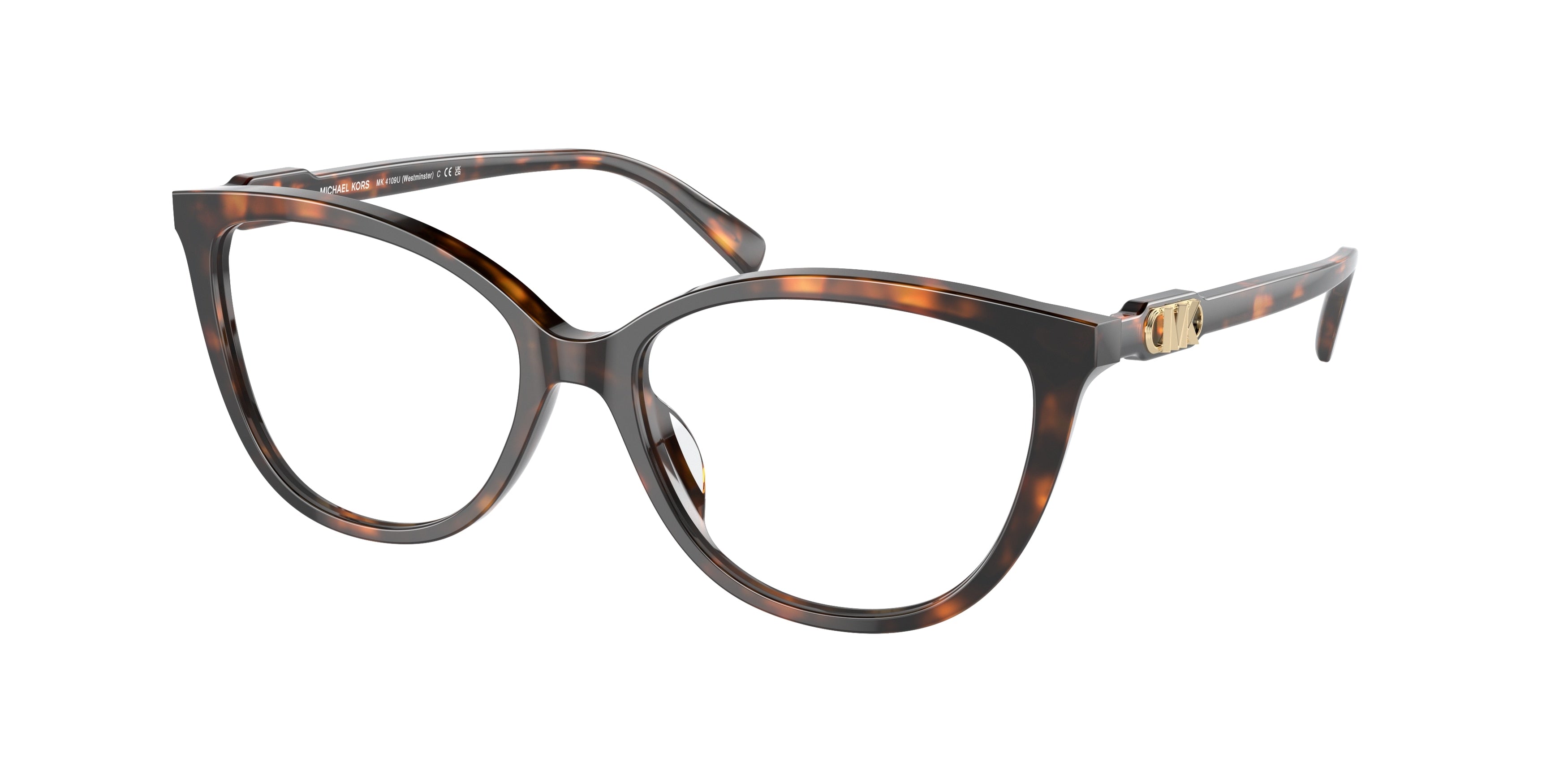 Michael Kors WESTMINSTER MK4109U Cat Eye Eyeglasses  3006-Dark Tortoise 54-140-16 - Color Map Tortoise