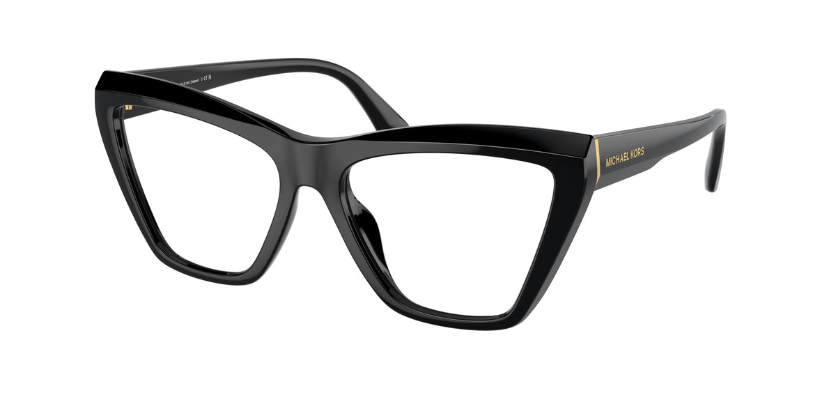 Michael Kors HAWAII MK4118U Cat Eye Eyeglasses  3005-Black 54-140-16 - Color Map Black