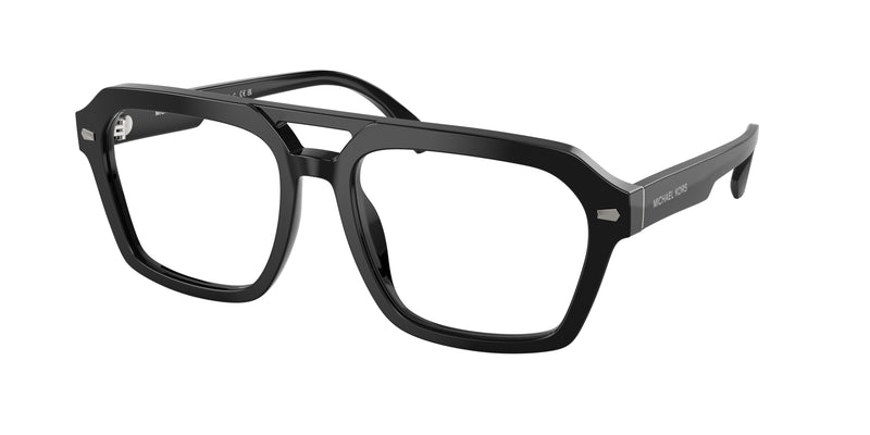 Michael Kors SEAVIEW MK4126 Square Eyeglasses  3005-Black 57-145-18 - Color Map Black