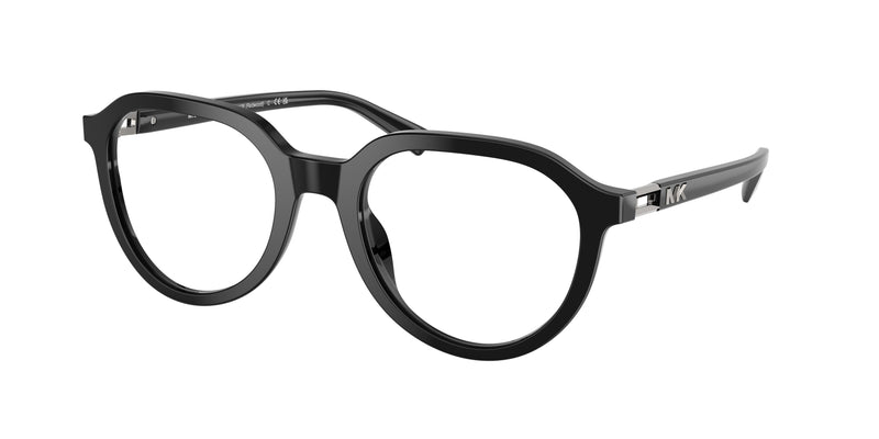 Michael Kors REDWOOD MK4129 Round Eyeglasses  3005-Black 53-145-21 - Color Map Black