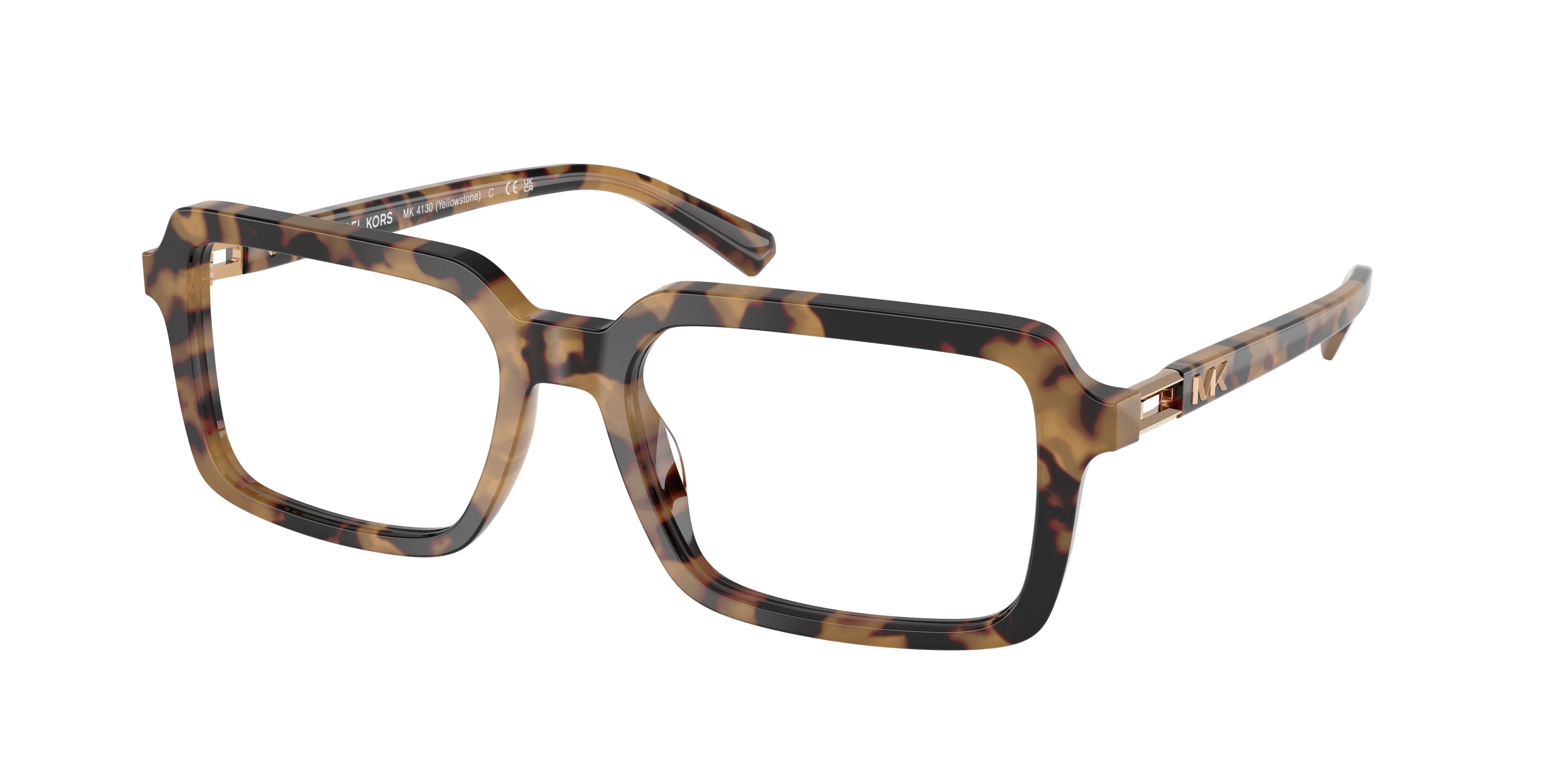 Michael Kors YELLOWSTONE MK4130 Rectangle Eyeglasses  4006-Vintage Tortoise 55-145-18 - Color Map Tortoise