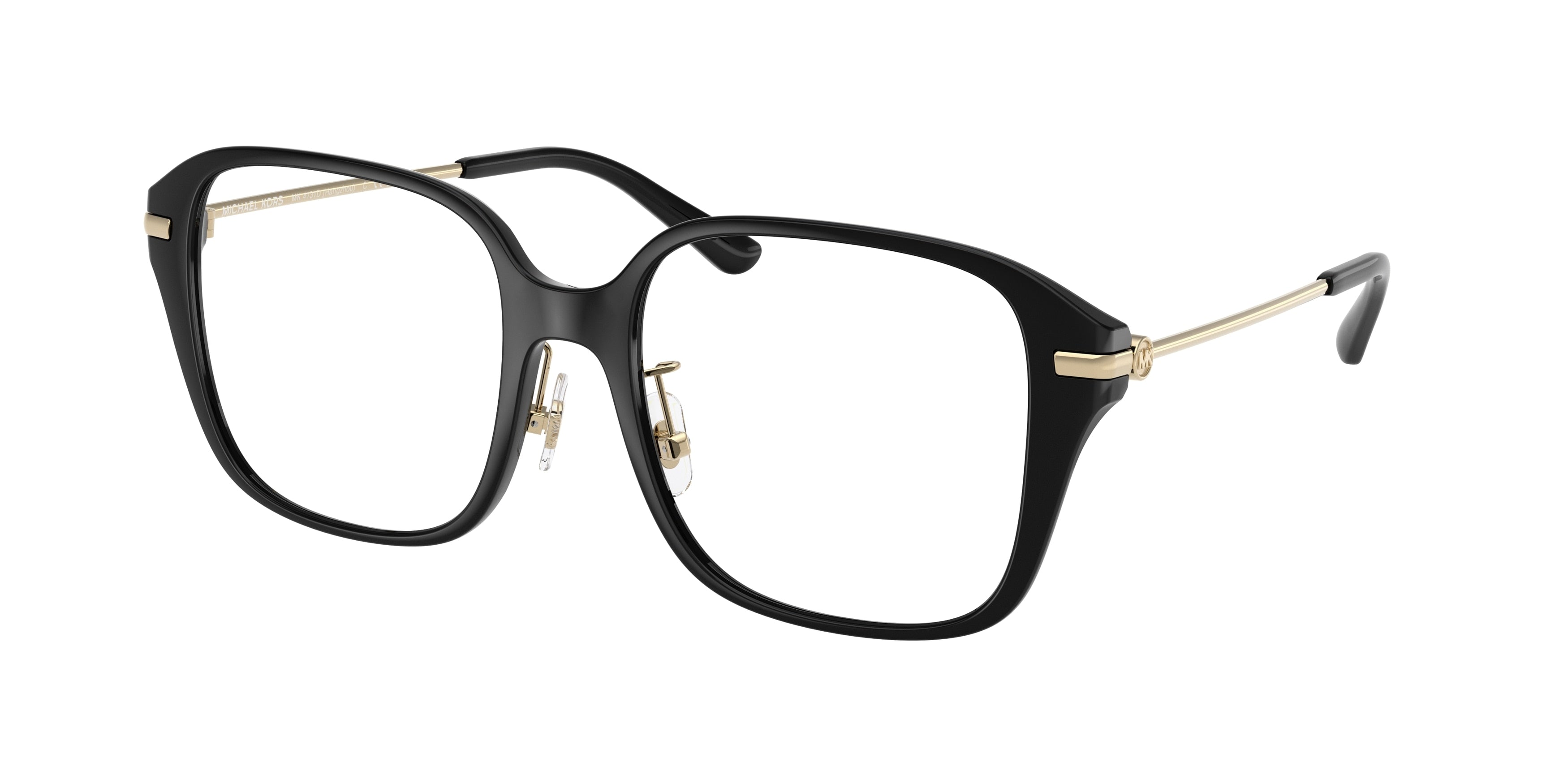 Michael Kors HANGZHOU MK4131D Square Eyeglasses  3005-Black 54-145-18 - Color Map Black