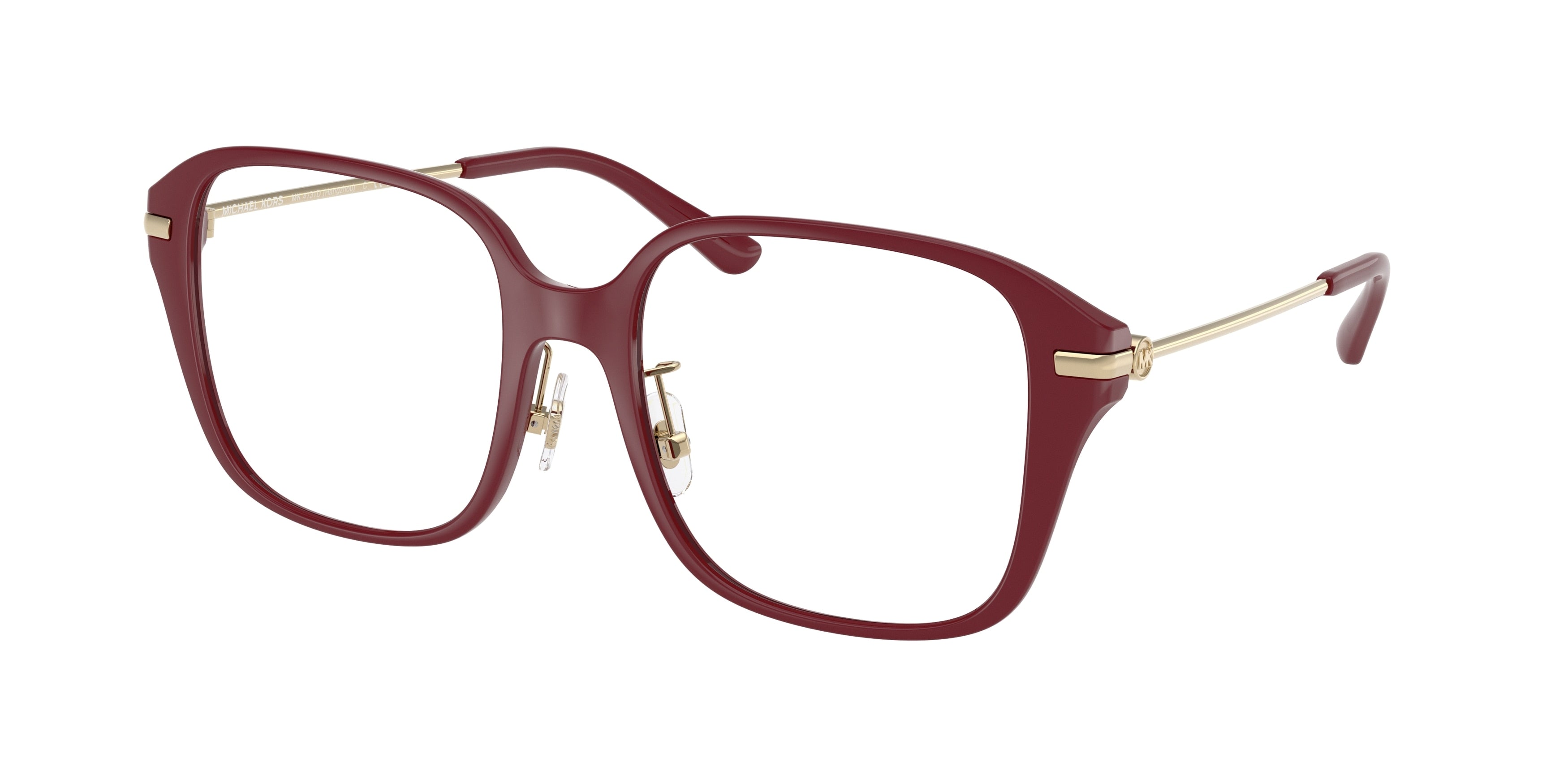 Michael Kors HANGZHOU MK4131D Square Eyeglasses  4004-Deep Red 54-145-18 - Color Map Red