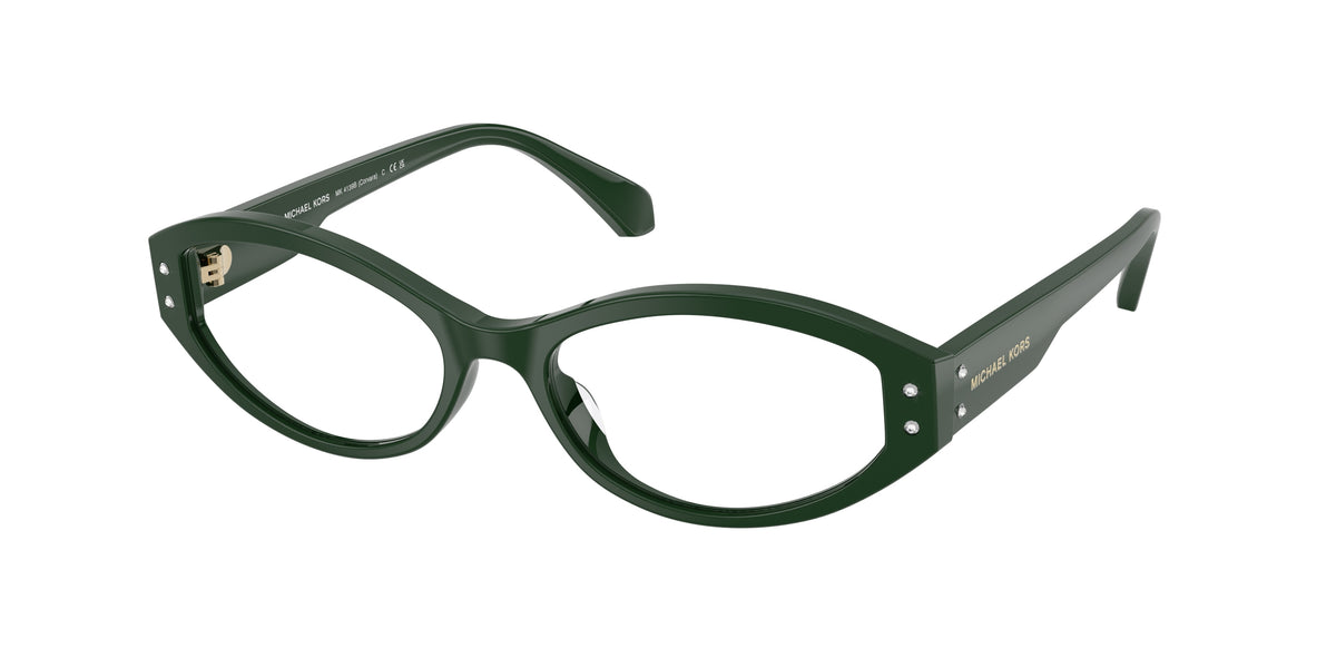 Michael Kors CORVARA MK4139B Oval Eyeglasses  4006-Bosco 54-140-17 - Color Map Green