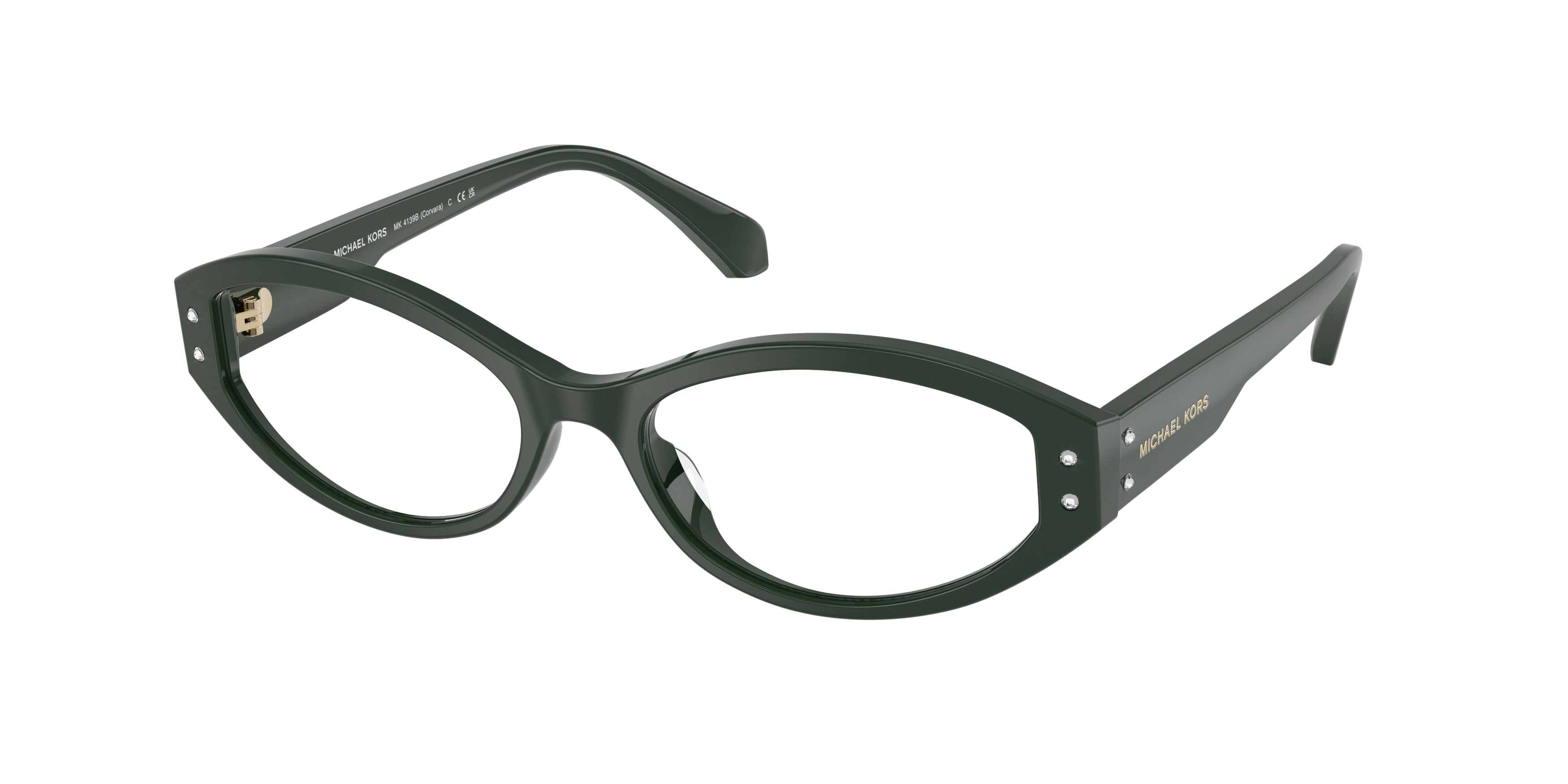 Michael Kors CORVARA MK4139B Oval Eyeglasses  4006-Bosco 54-140-17 - Color Map Green