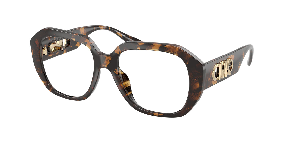 Michael Kors VALLETTA MK4148U Irregular Eyeglasses  3006-Dark Tortoise 52-145-17 - Color Map Tortoise