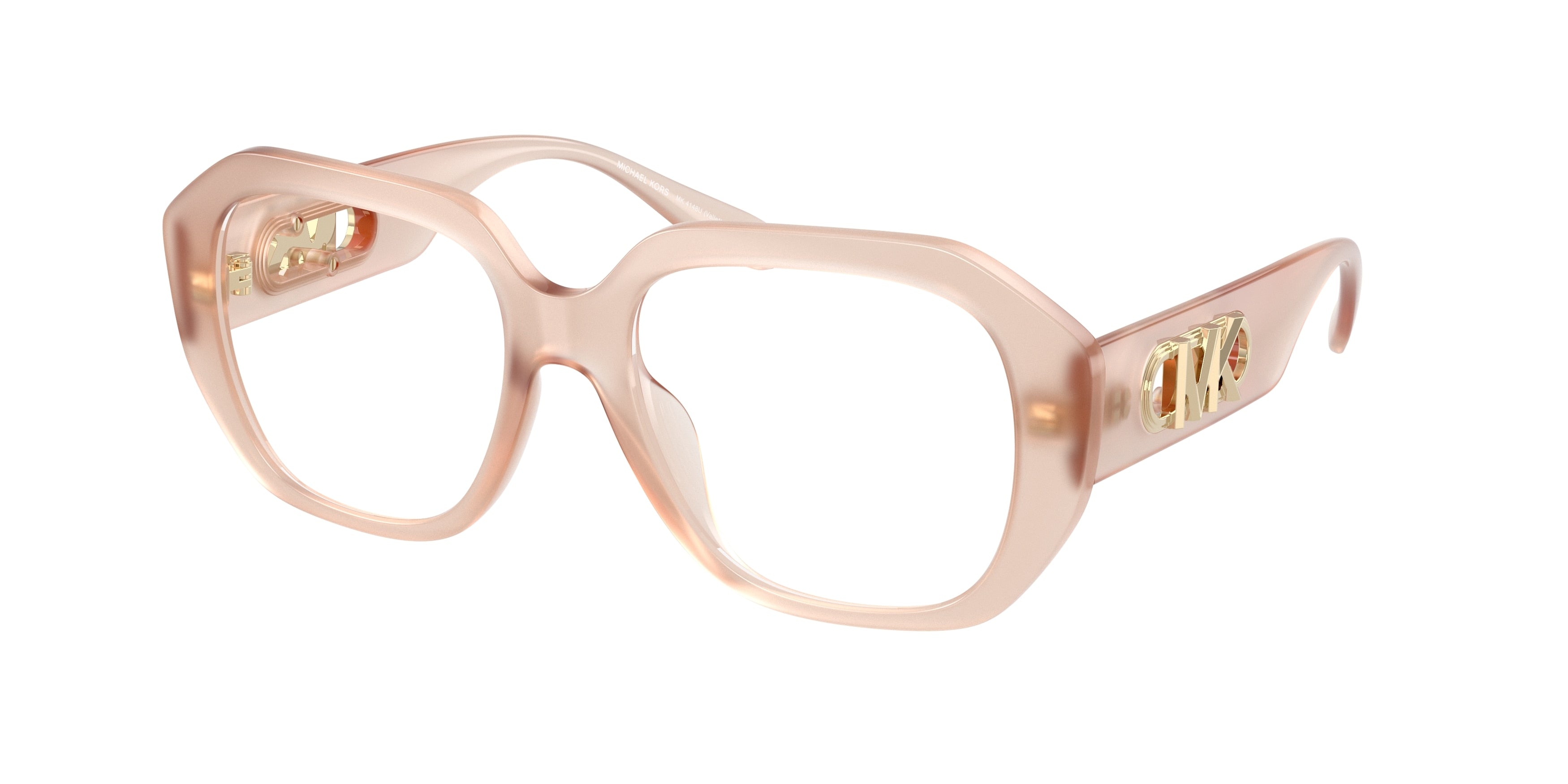 Michael Kors VALLETTA MK4148U Irregular Eyeglasses  3449-Light Sand 52-145-17 - Color Map White