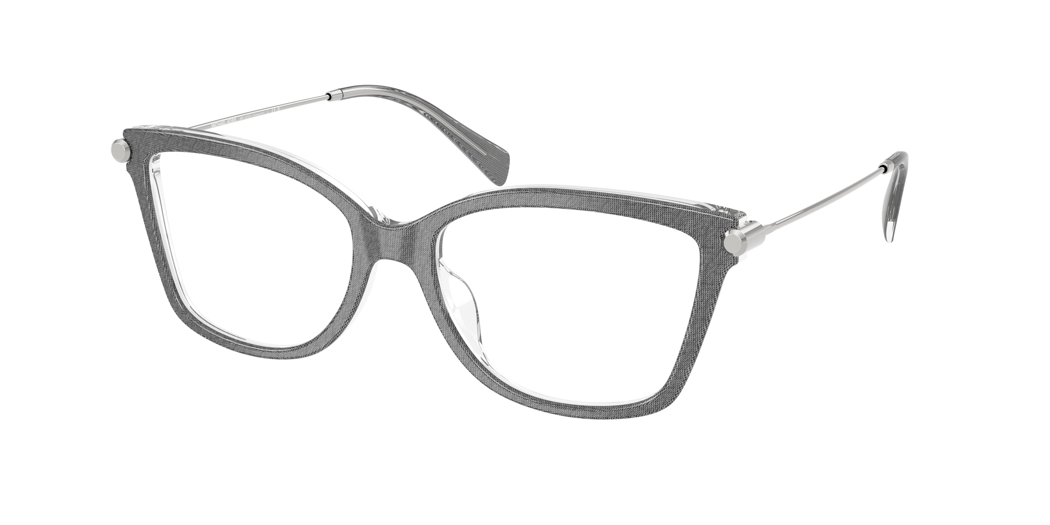 Michael Kors KINGSTON MK4150U Rectangle Eyeglasses  4009-Grey Denim 54-140-17 - Color Map Grey