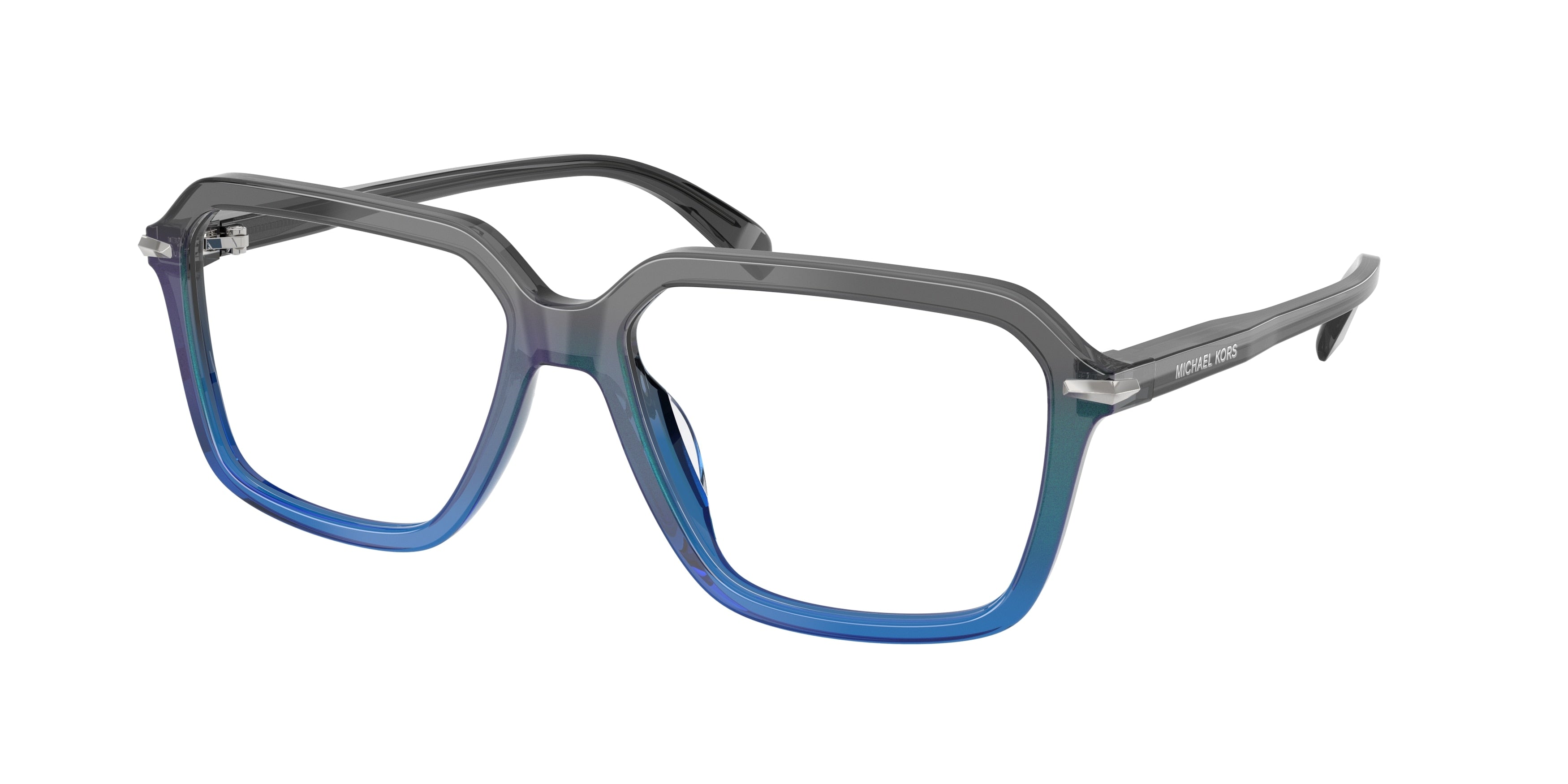 Michael Kors SAGUARO MK4159U Square Eyeglasses  4011-Grey Gradient 57-145-16 - Color Map Grey