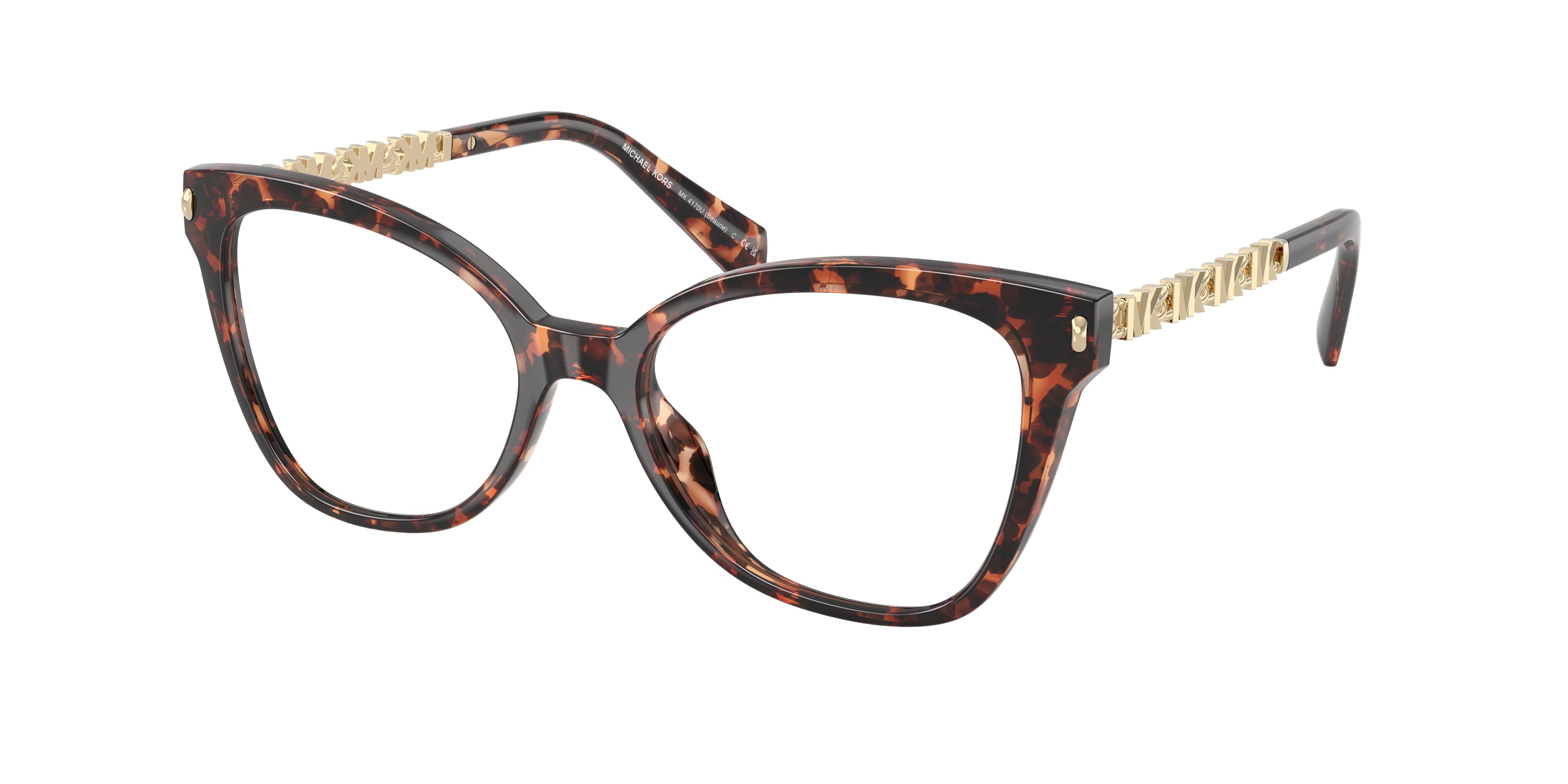 Michael Kors BEAUNE MK4170U Butterfly Eyeglasses  3006-Dark Tortoise 52-140-17 - Color Map Tortoise