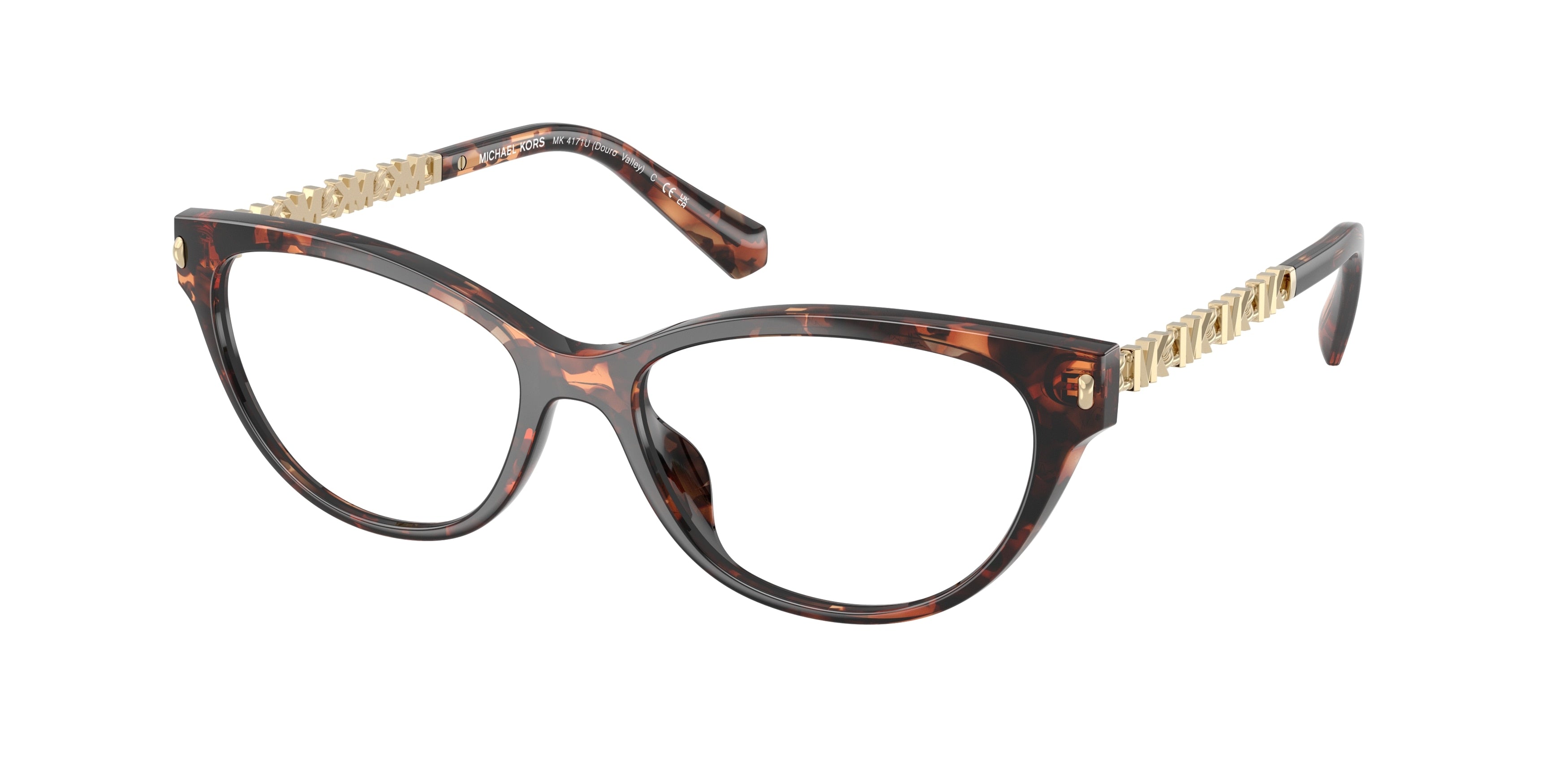 Michael Kors DOURO VALLEY MK4171U Cat Eye Eyeglasses  3006-Dark Tortoise 54-140-16 - Color Map Tortoise