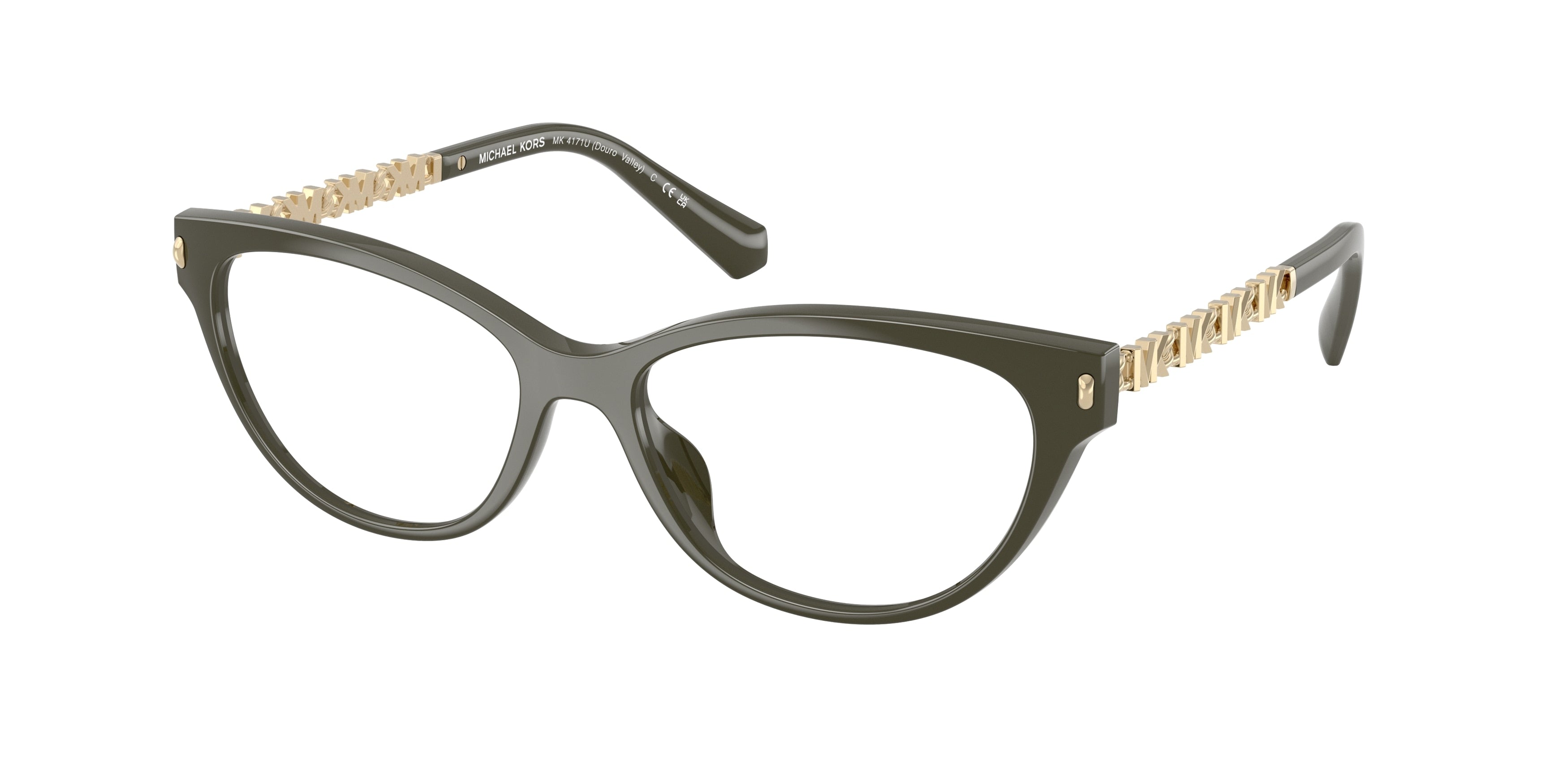 Michael Kors DOURO VALLEY MK4171U Cat Eye Eyeglasses  3902-Olive 54-140-16 - Color Map Green