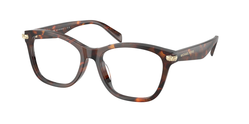 Michael Kors RONDA MK4175D Square Eyeglasses  4031-Luggage Tortoise 54-145-17 - Color Map Tortoise