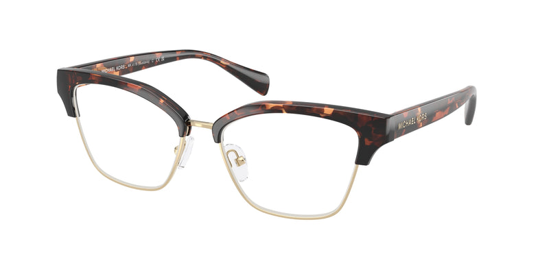 Michael Kors GUSTAVIA MK4178 Square Eyeglasses  3006-Dark Tortoise 54-140-16 - Color Map Tortoise