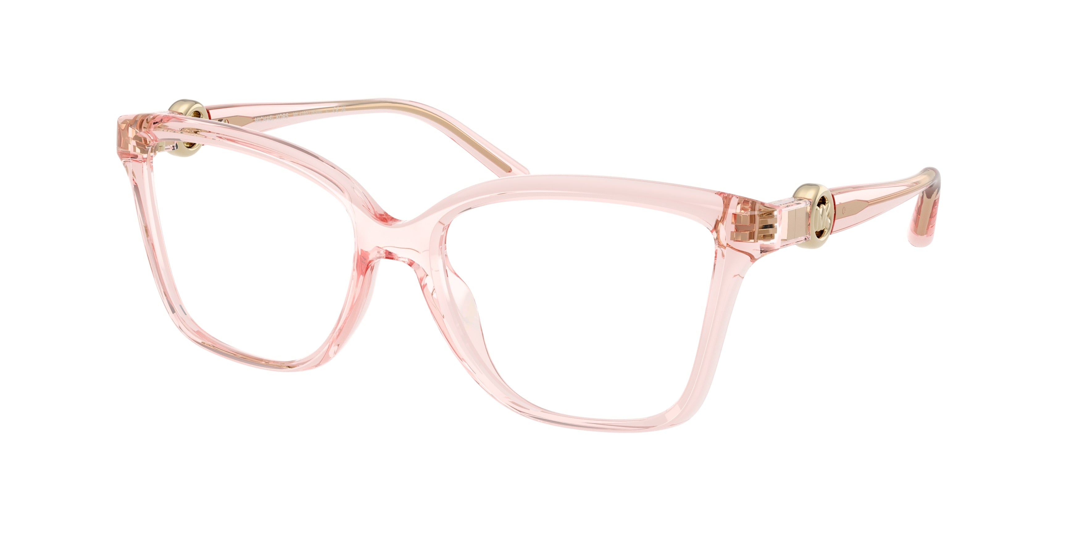 Michael Kors KOBE MK4180U Square Eyeglasses  3901-Light Pink Transparent 54-140-17 - Color Map Pink